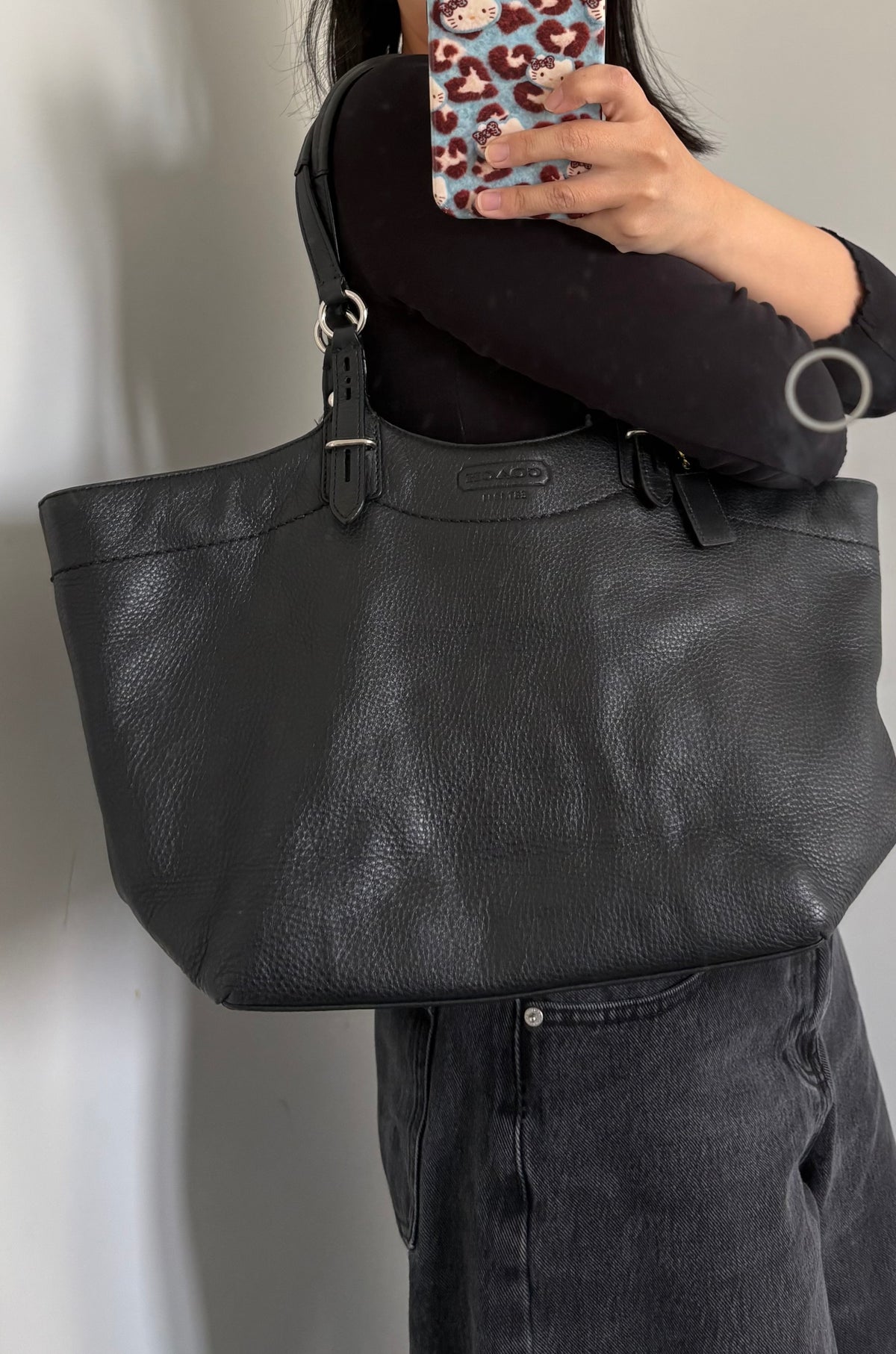 Coach Carly Leather Tote Bag