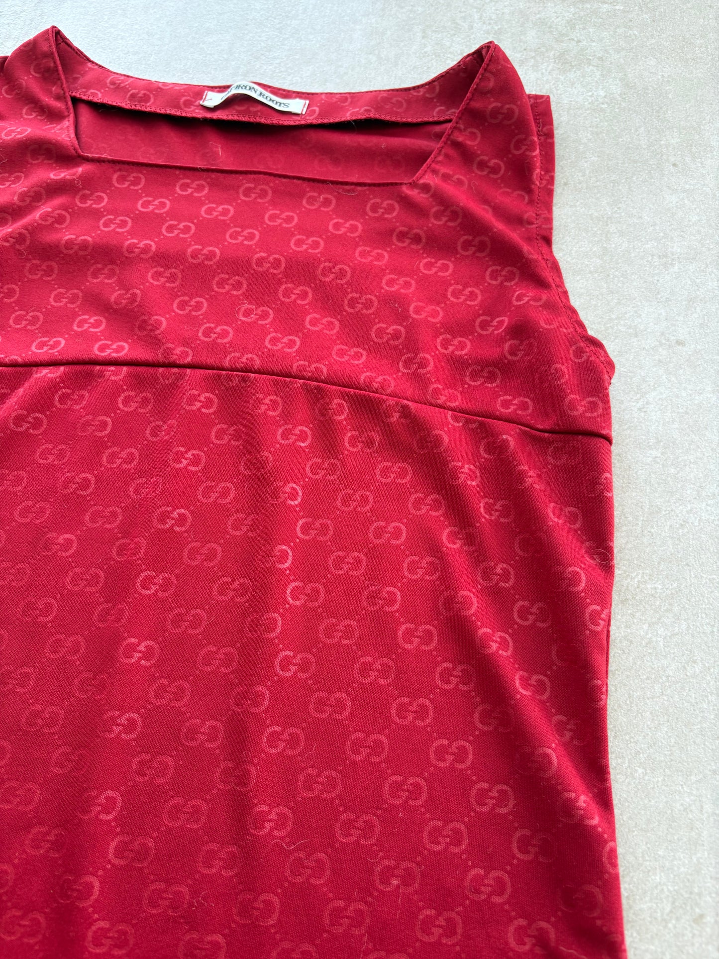 00's Capiron Roots Red Sleeveless Top