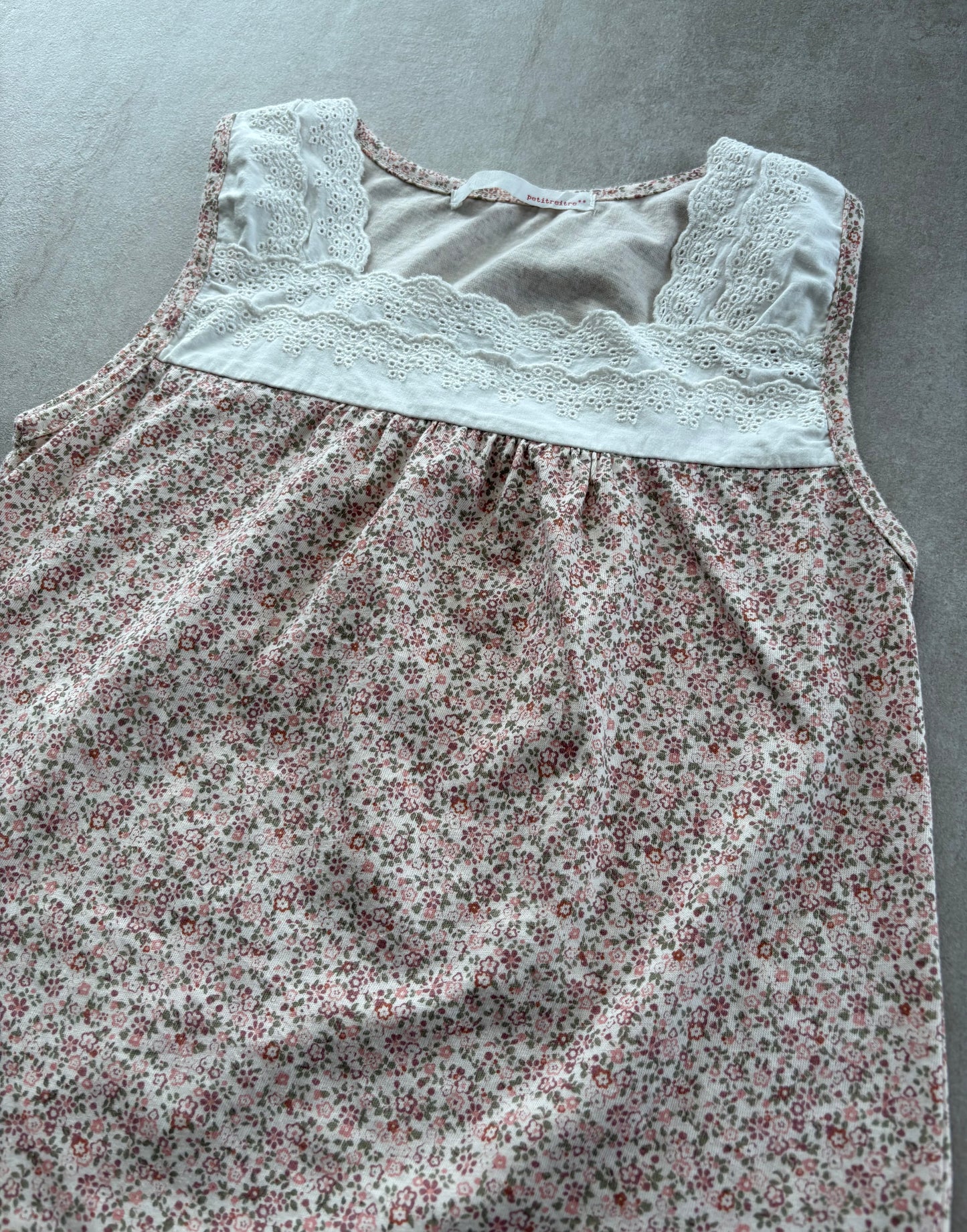 00's Japanese Floral Babydoll Top