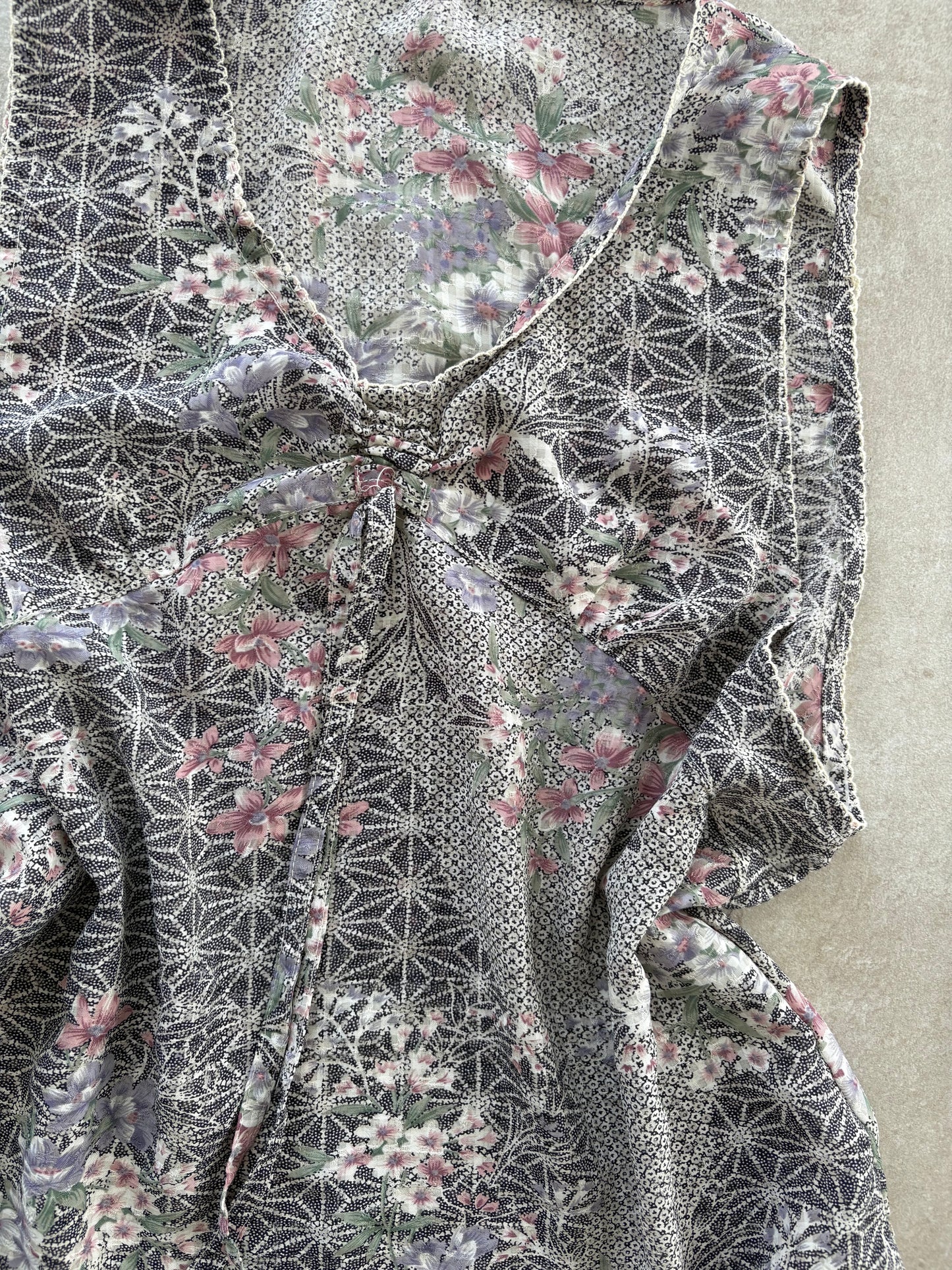 00's Grey Floral Cami/Dress