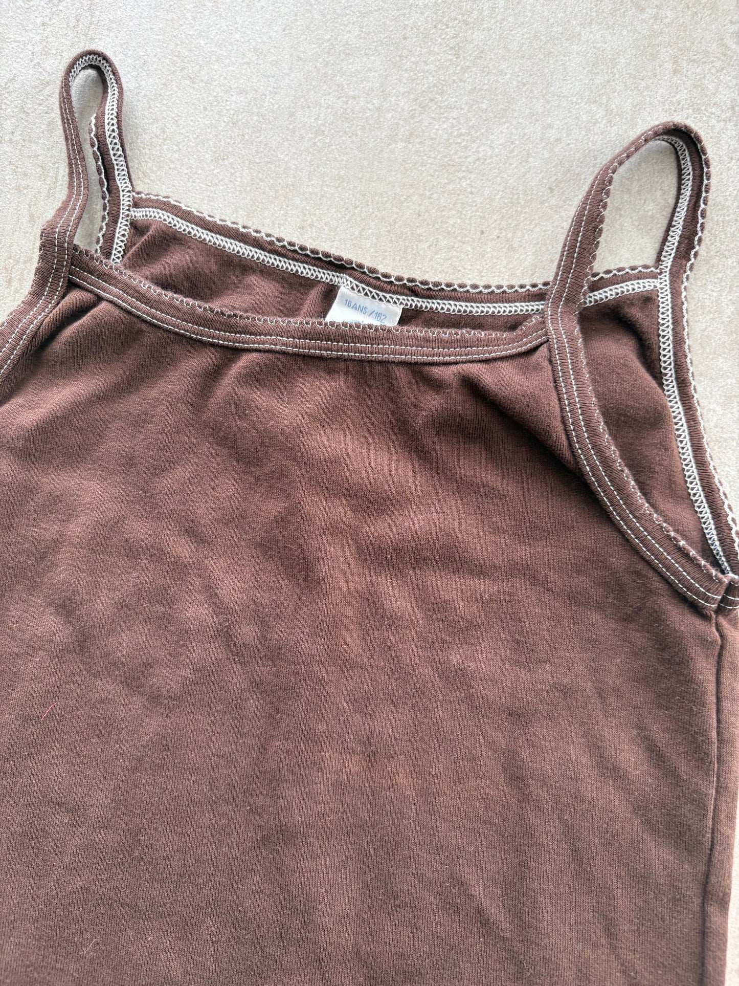 00's Petit Bateau Brown Cami