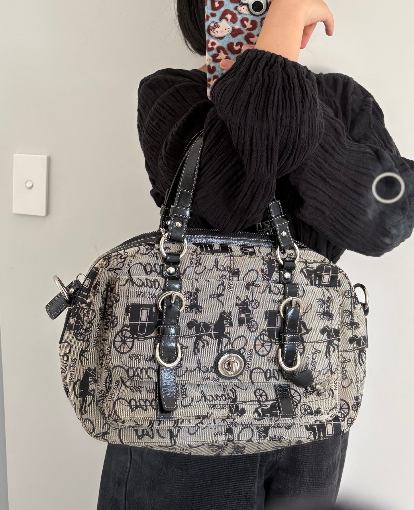 Coach Chelsea Horse and Carriage Satchel Bag