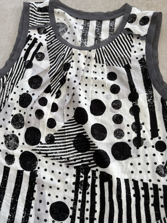 00's Geometric Tank Top
