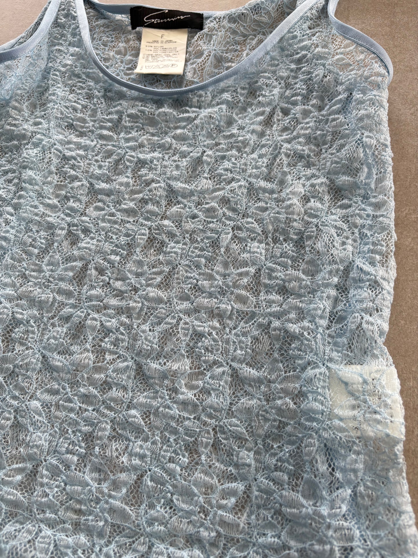 00's Baby Blue Mesh Cami