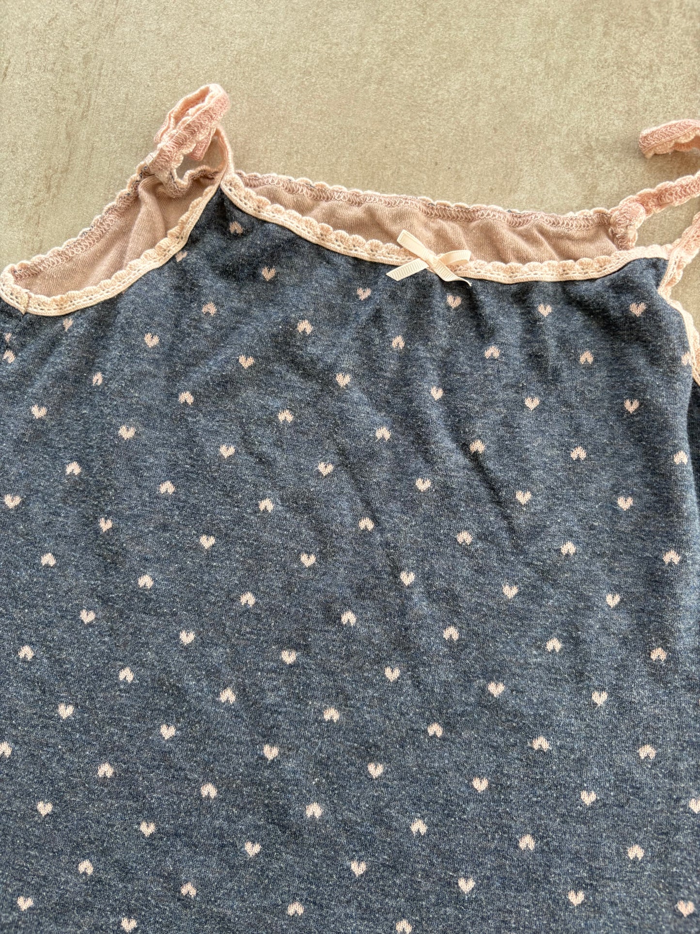 00's Grey Polka Dot Cami