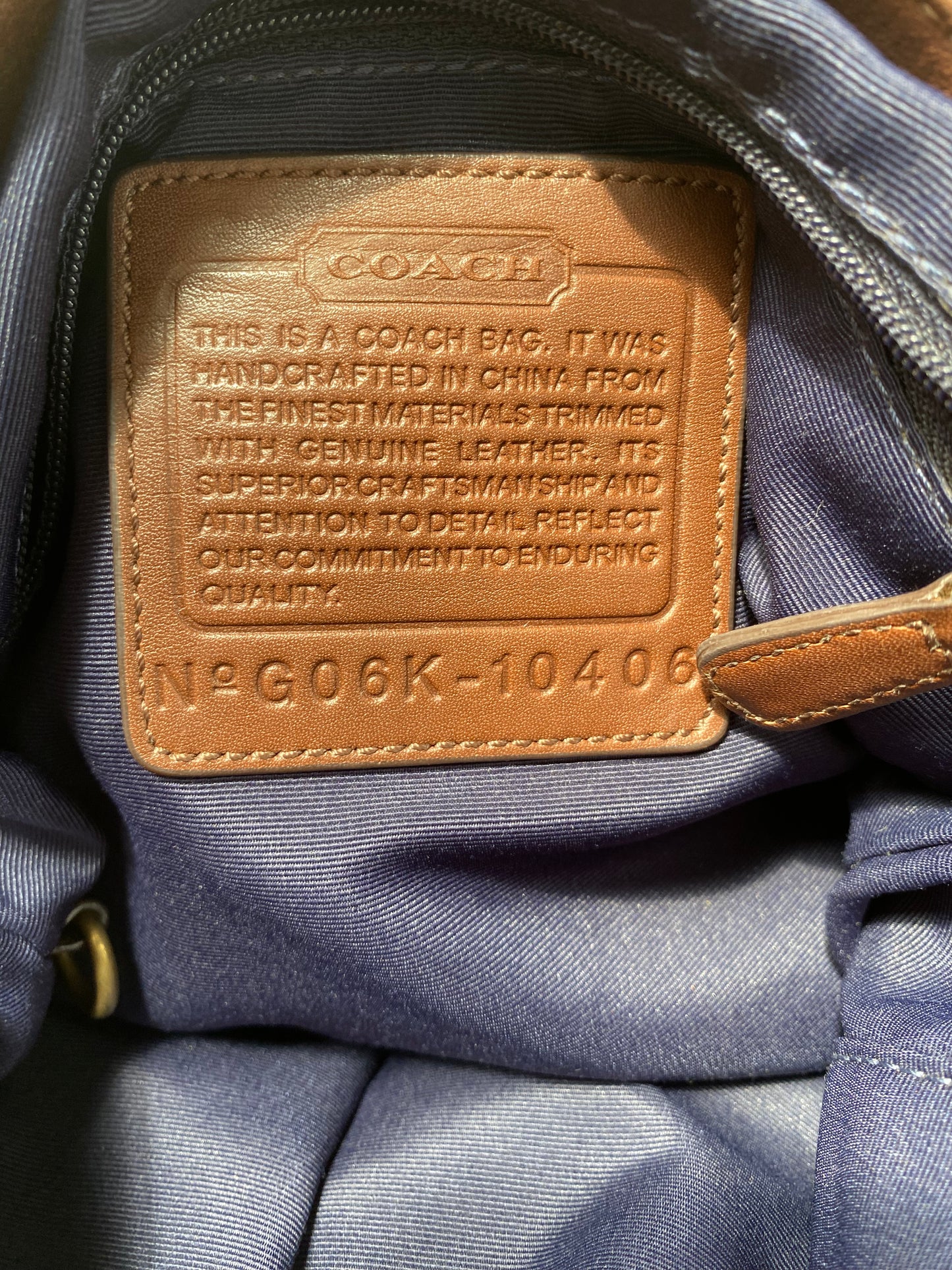 Coach Crossbody Demin Bag