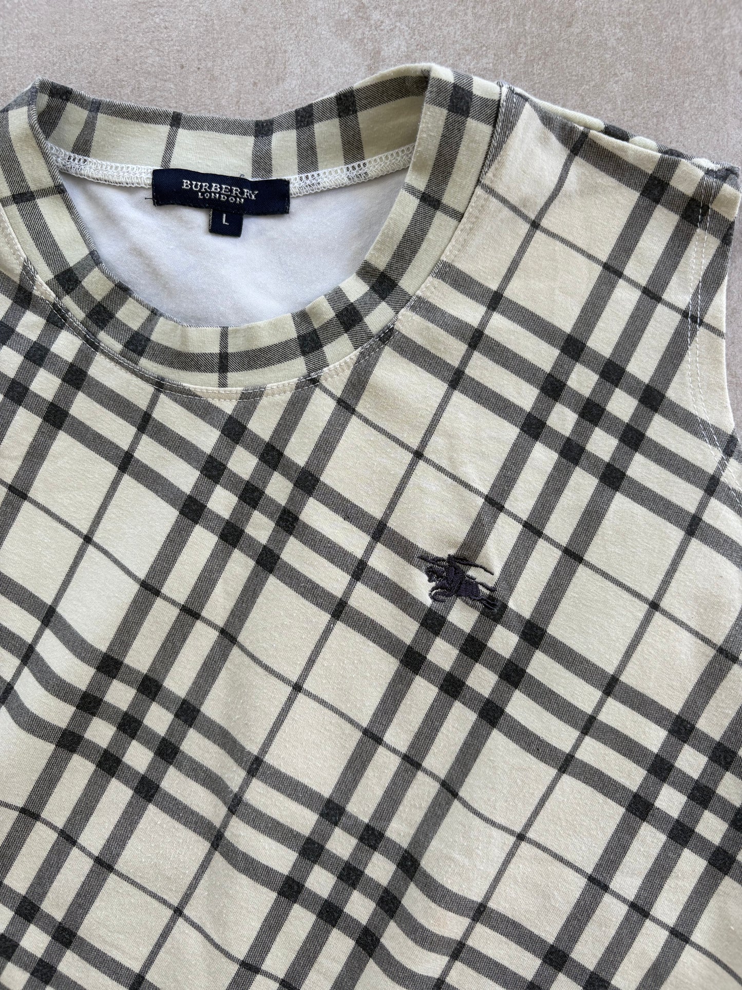 Burberry London Nova Check Sleeveless Top