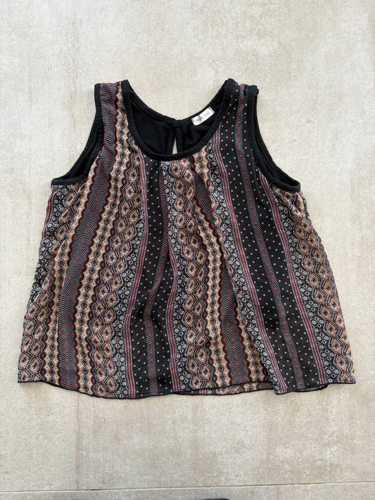 00's Japanese Multicolour Stripe Sleeveless Top