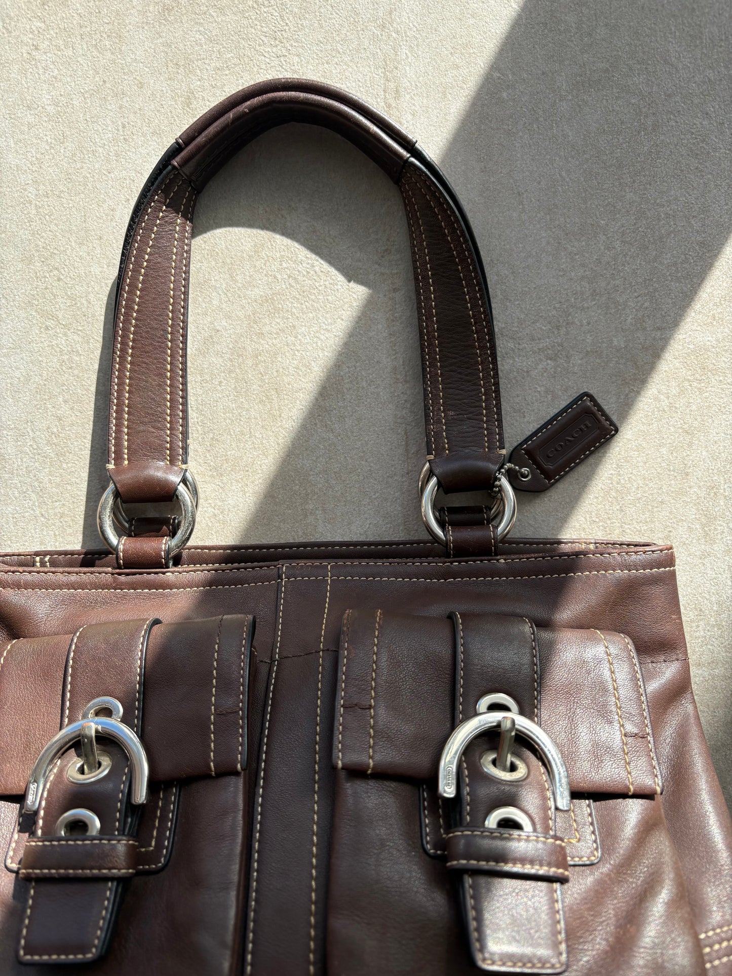 Coach Choc Brown Soho Leather Tote