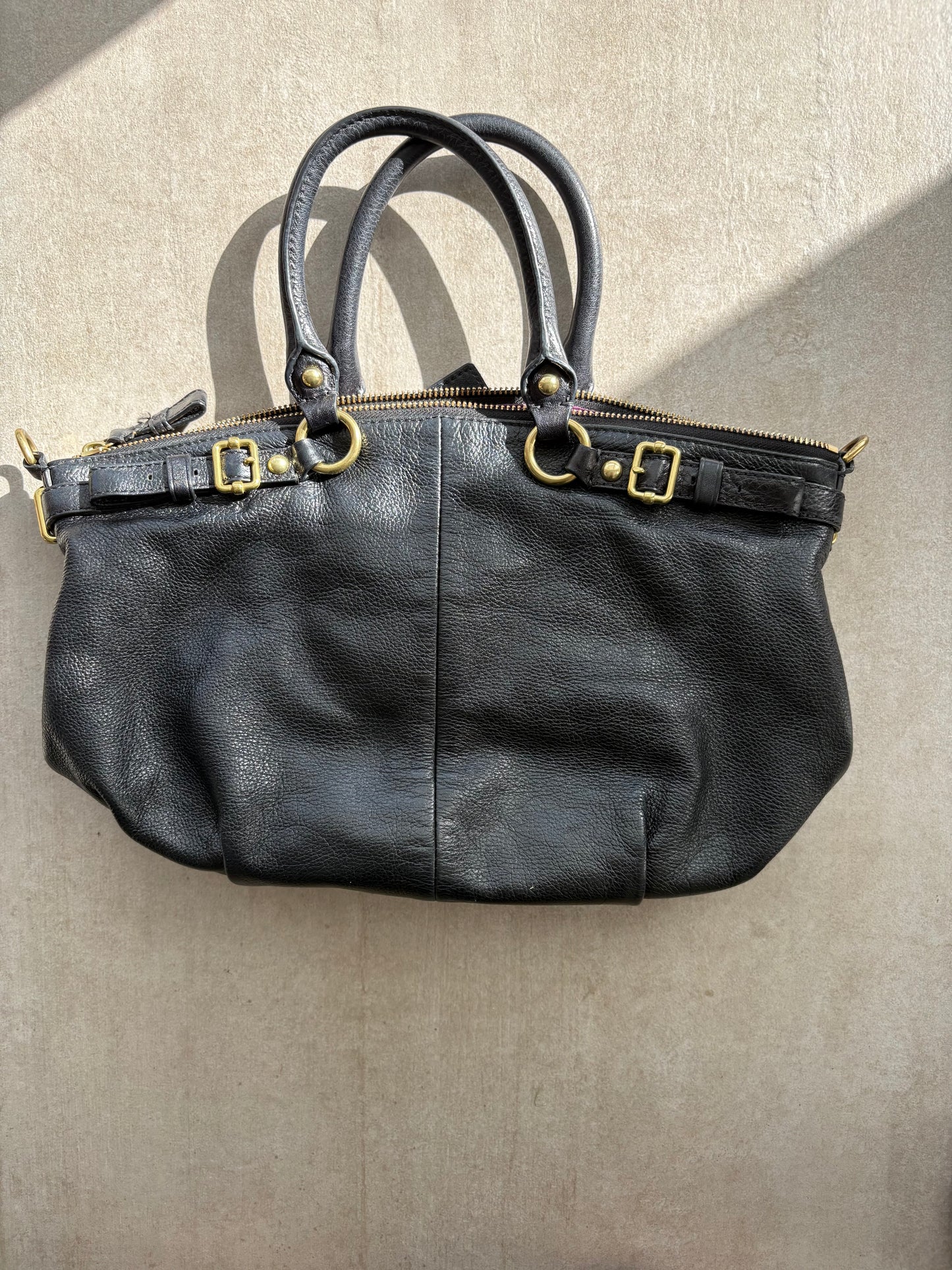 Coach Black Lindsey Madison Satchel Bag