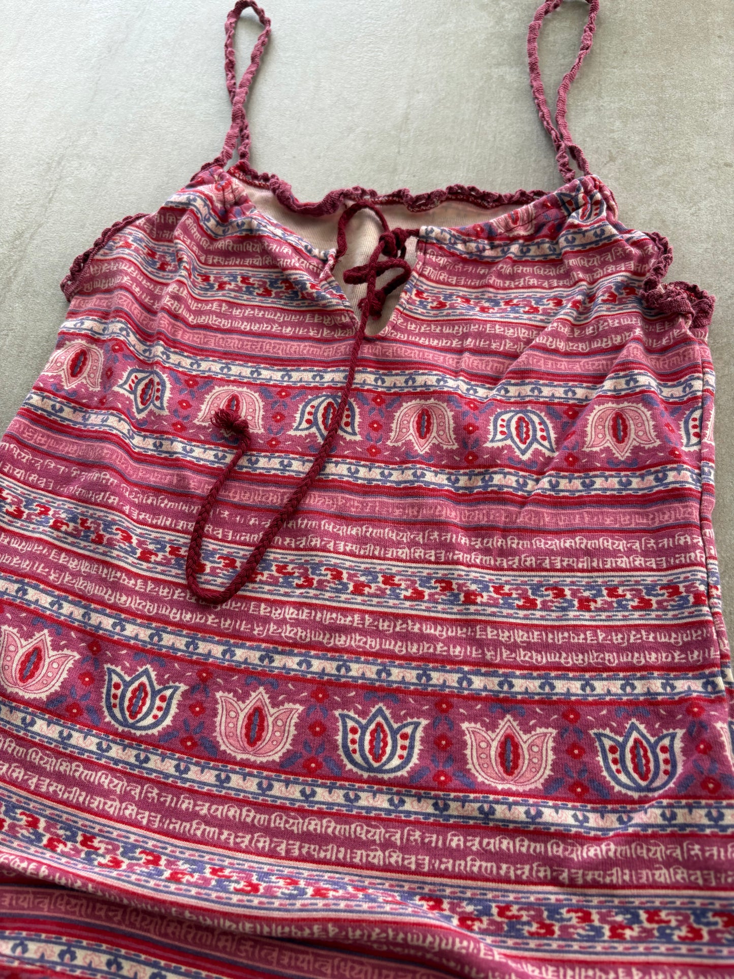 00's Red Stripy Cami
