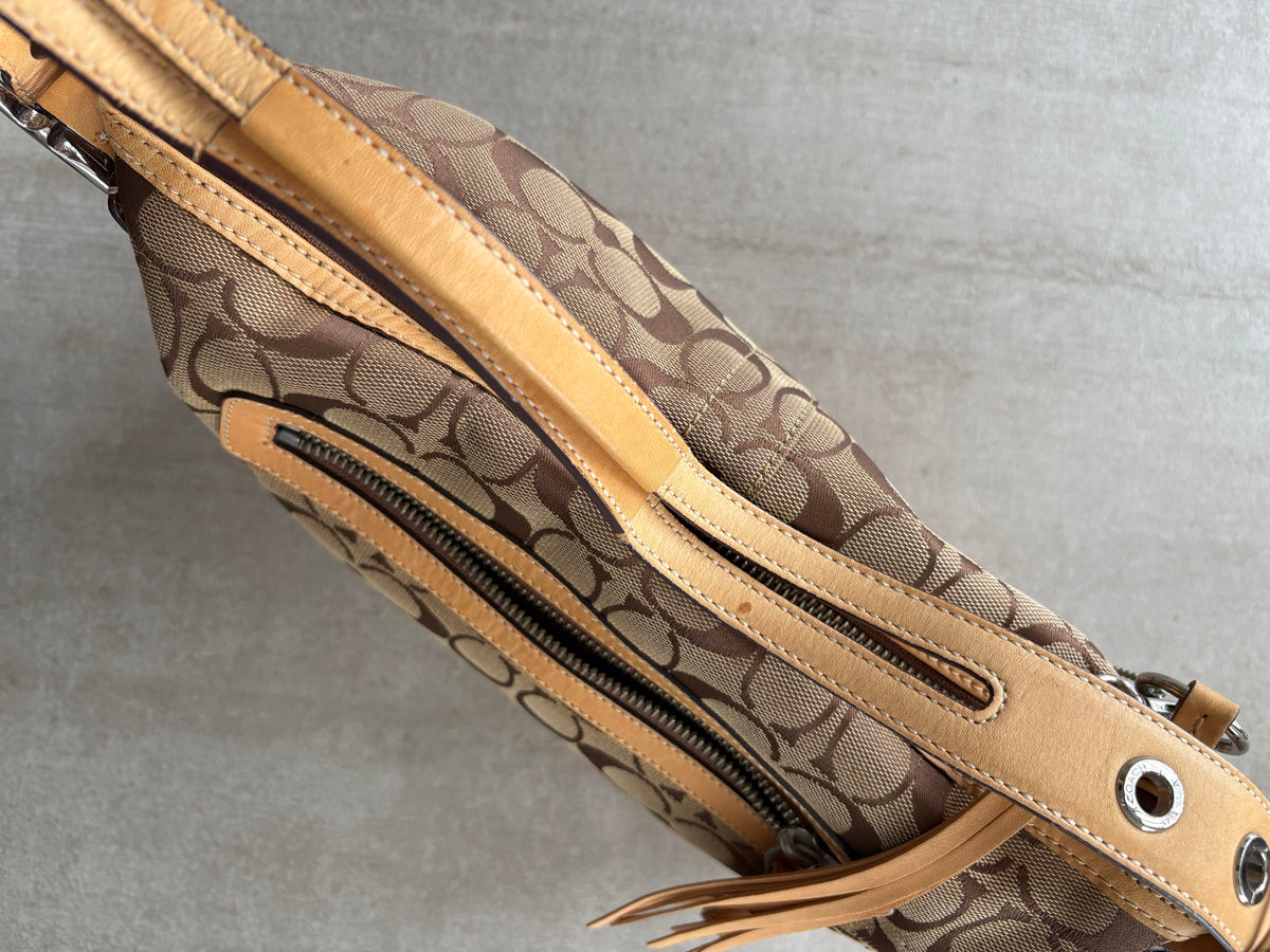 Coach Signature East West Shoulder Bag