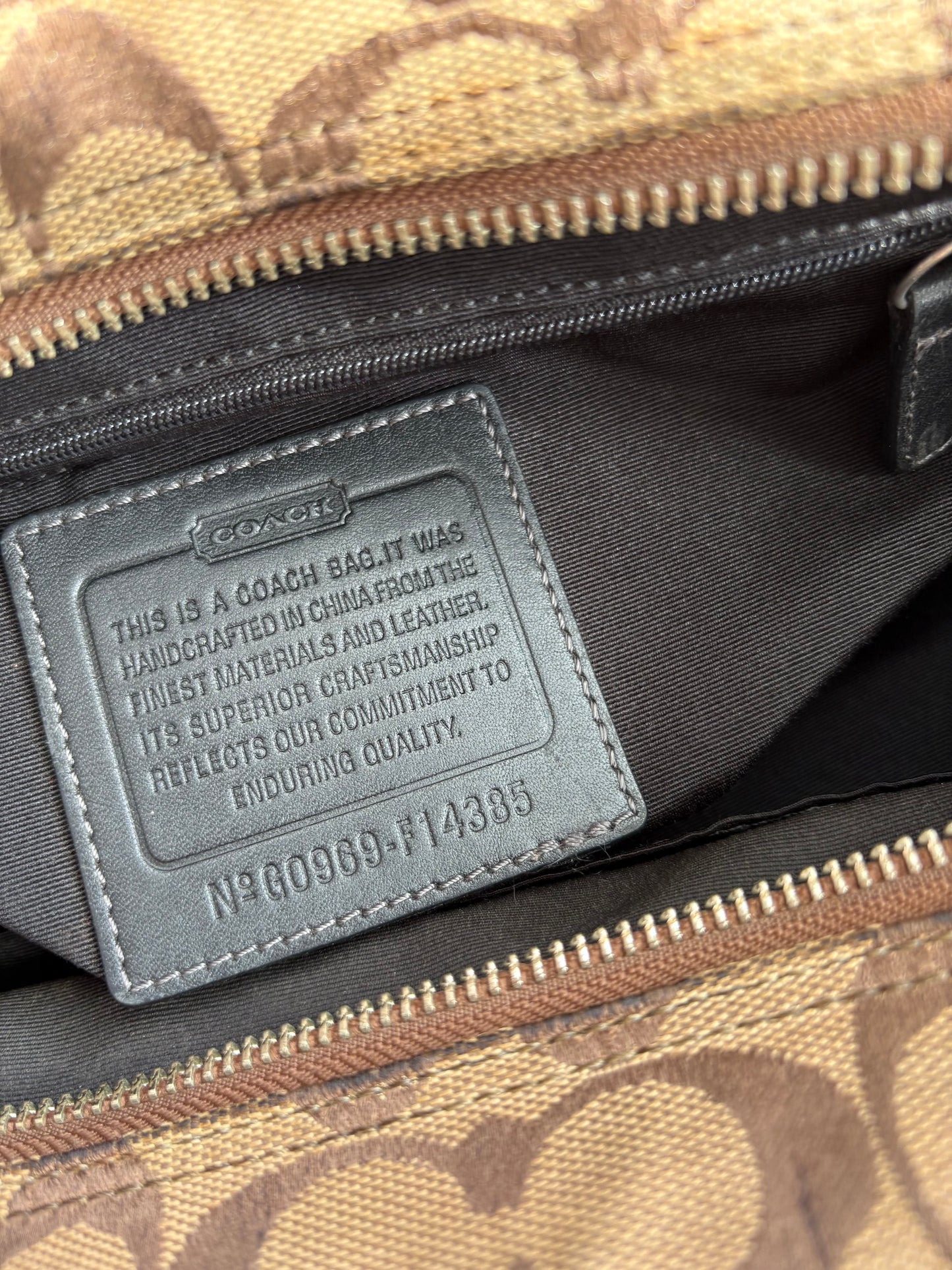 Coach Signature C Brown Tote Bag