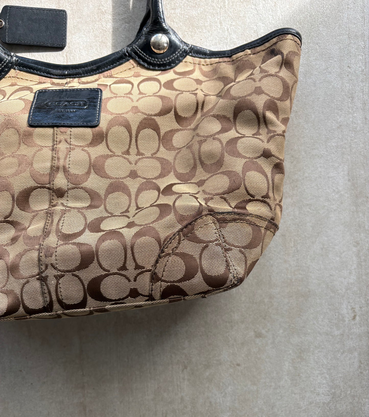 Coach Signature C Brown Tote Bag