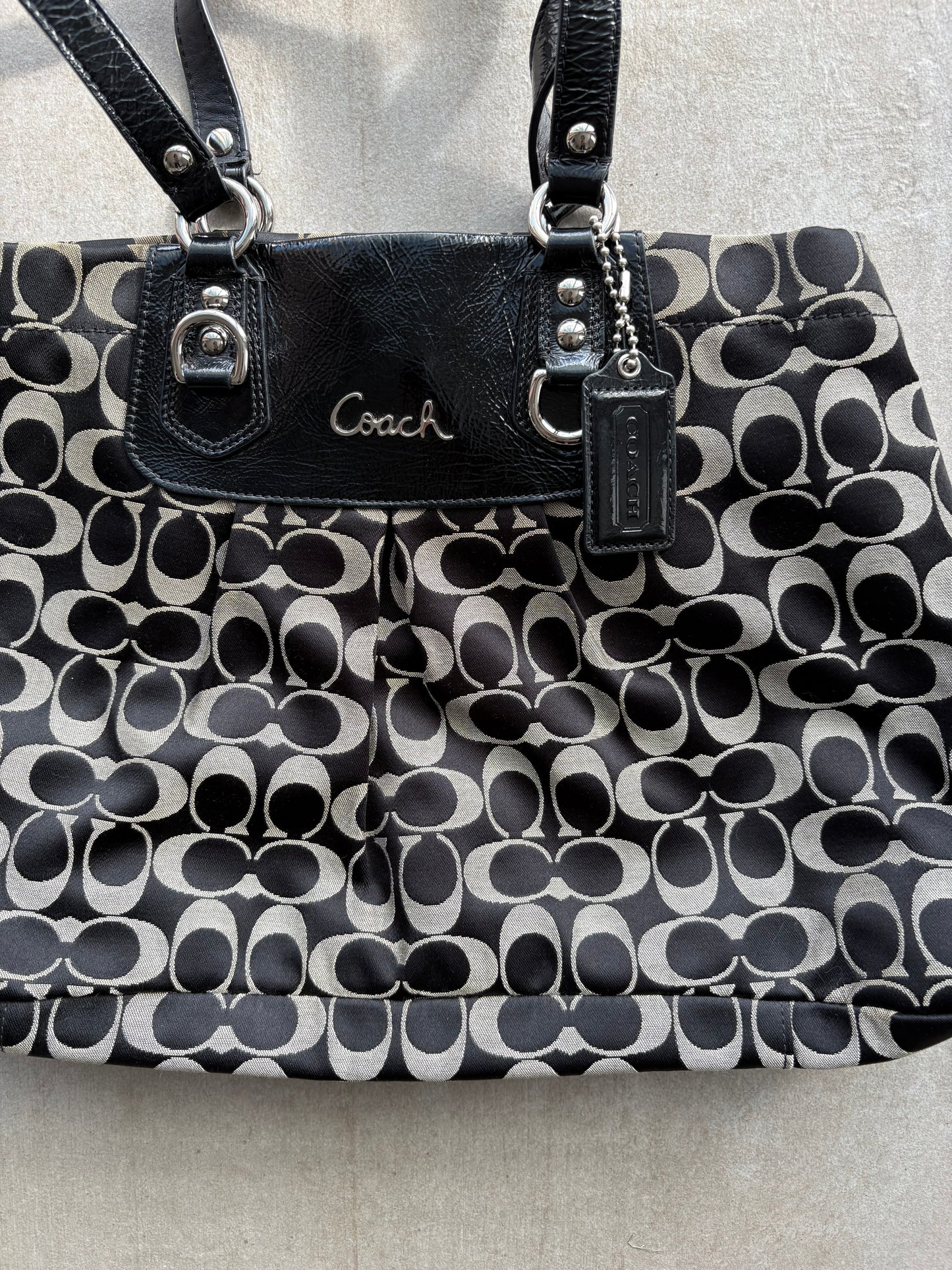 Coach Ashley Sateen Carryall Satchel Bag