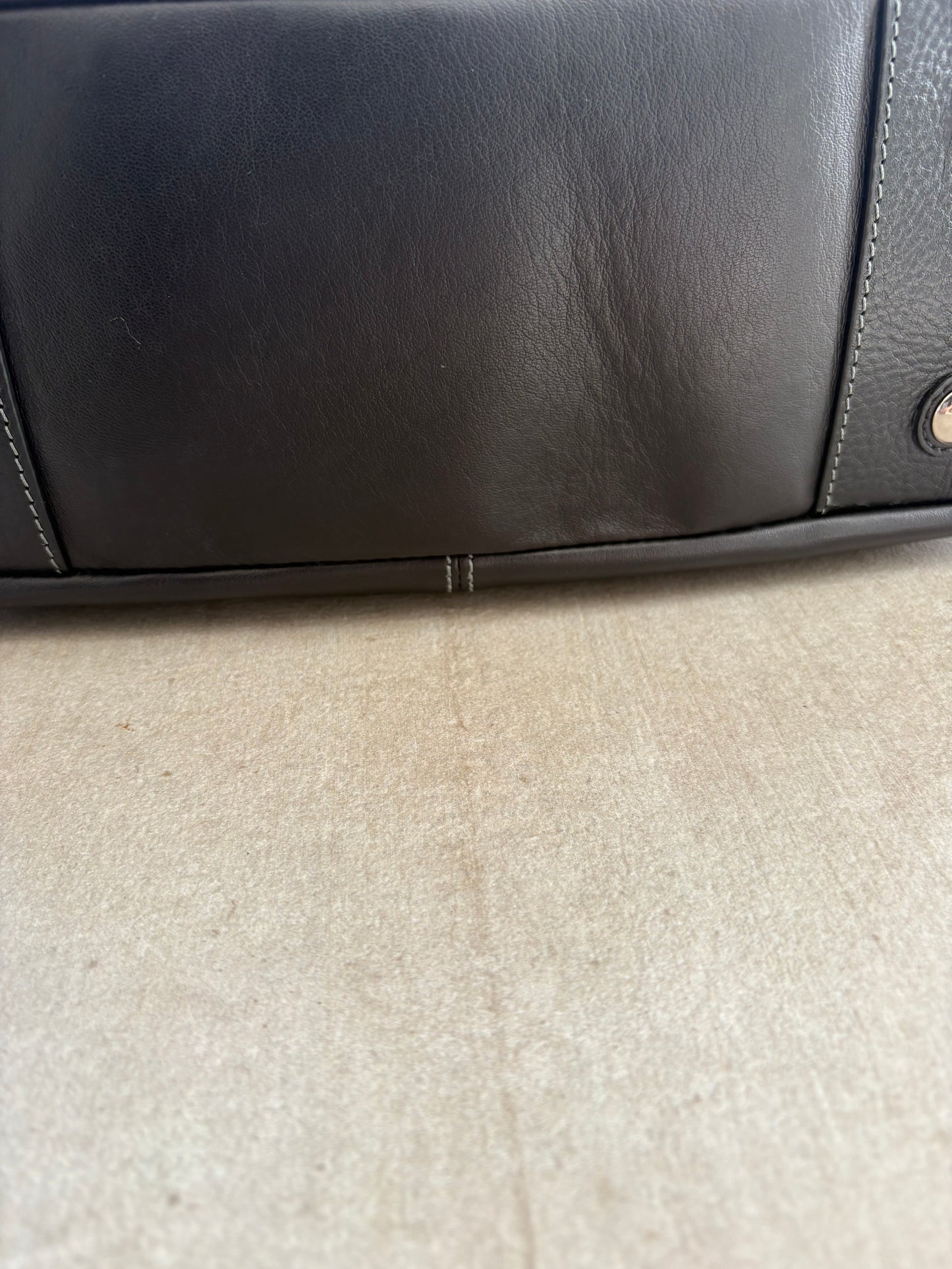 Coach Black Leather Tote Bag