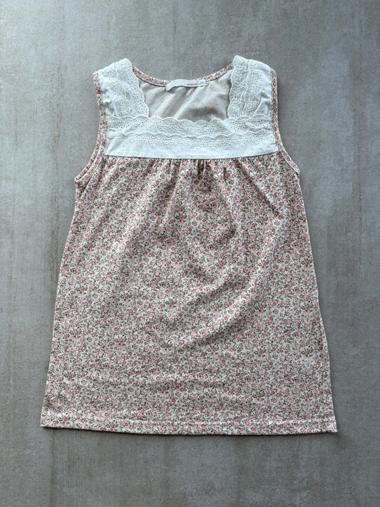00's Japanese Floral Babydoll Top