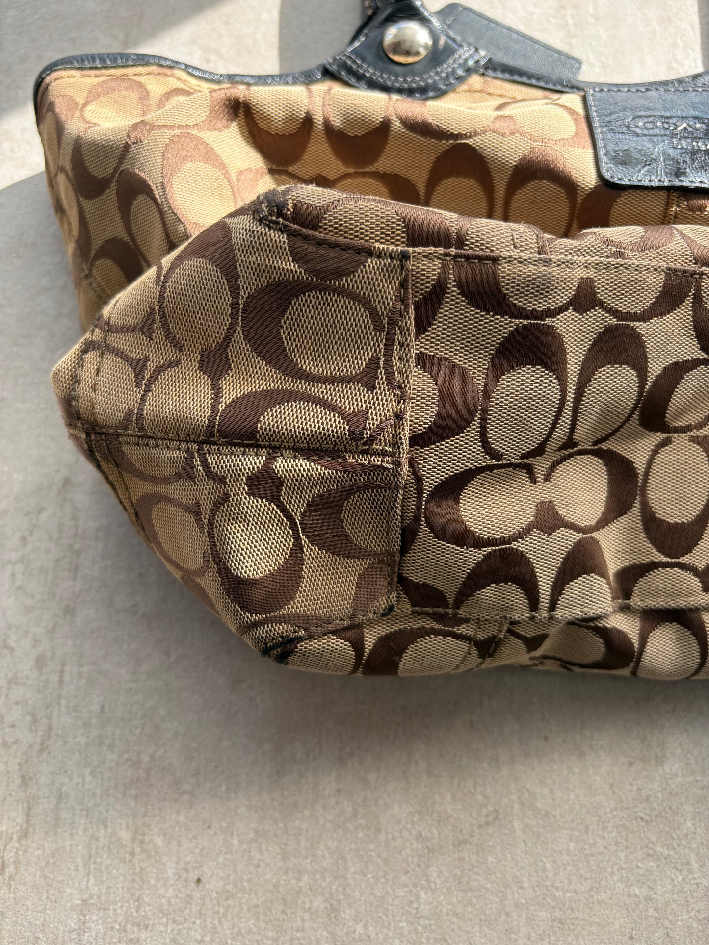 Coach Signature C Brown Tote Bag