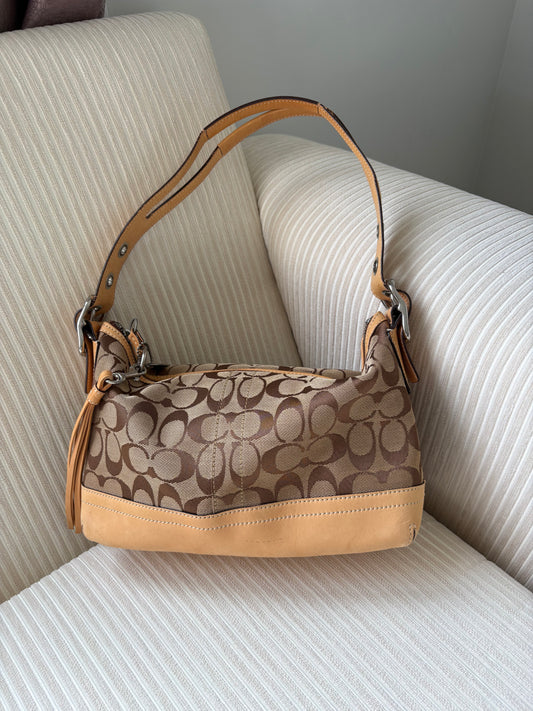 Coach Signature East West Shoulder Bag