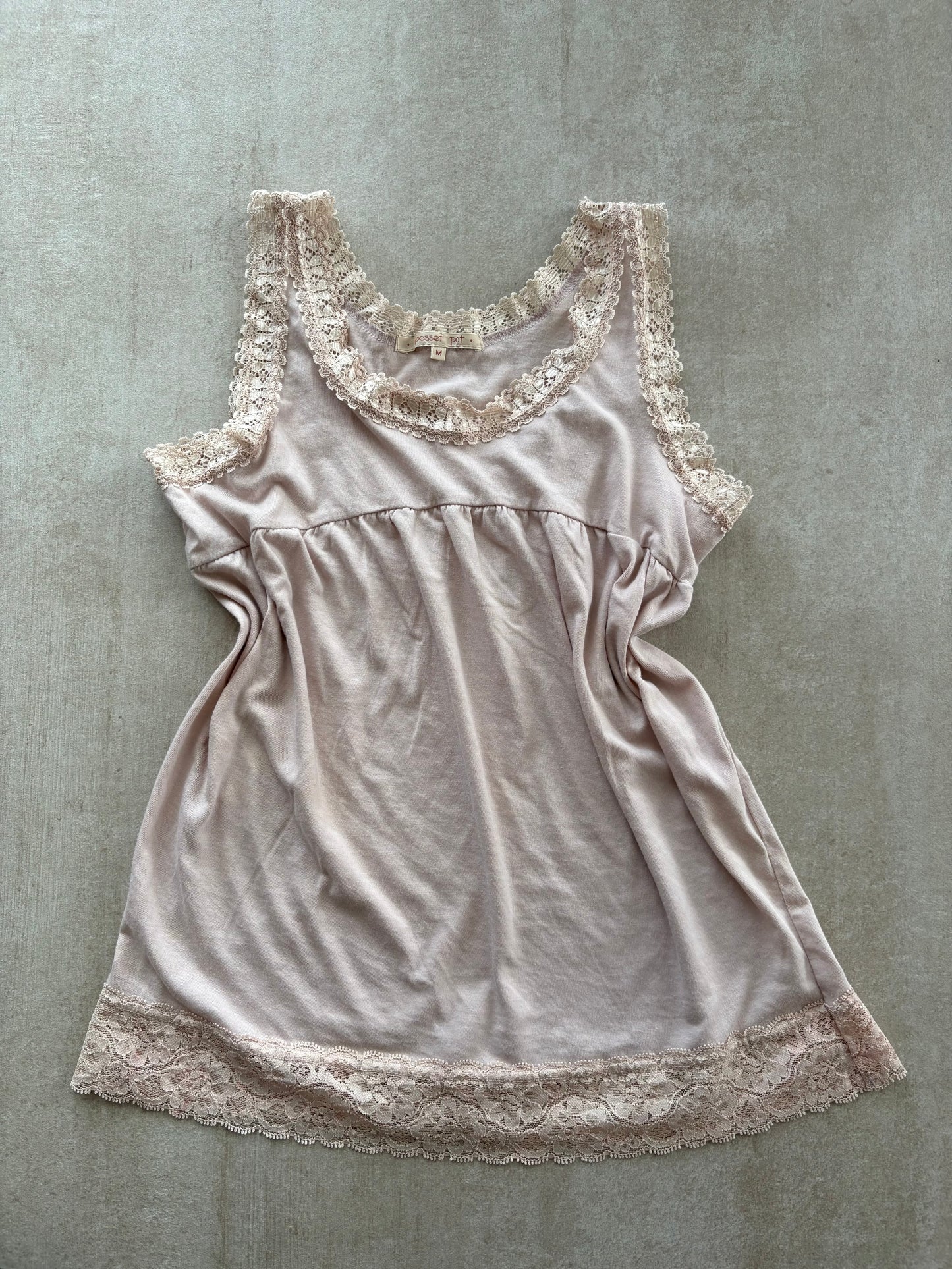 00's Japanese Pink Lace Cami