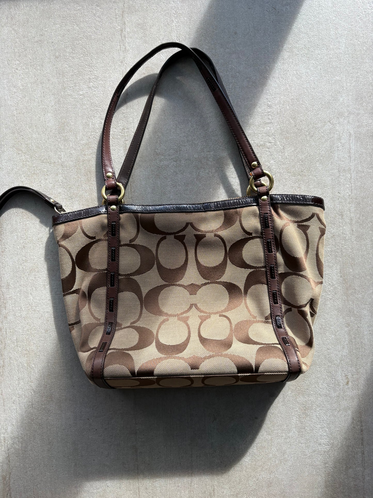 Coach Signature Brown Tote