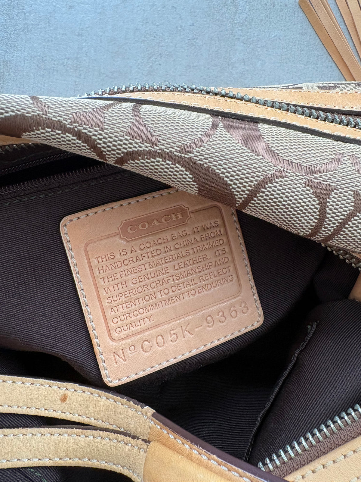 Coach Signature East West Shoulder Bag