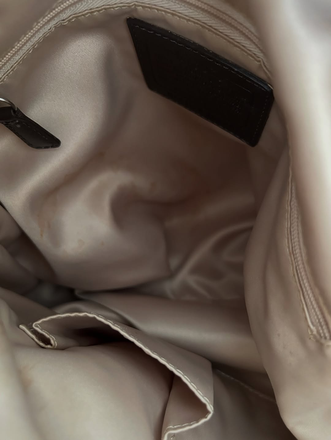 Coach Brown Canvas Hobo Bag