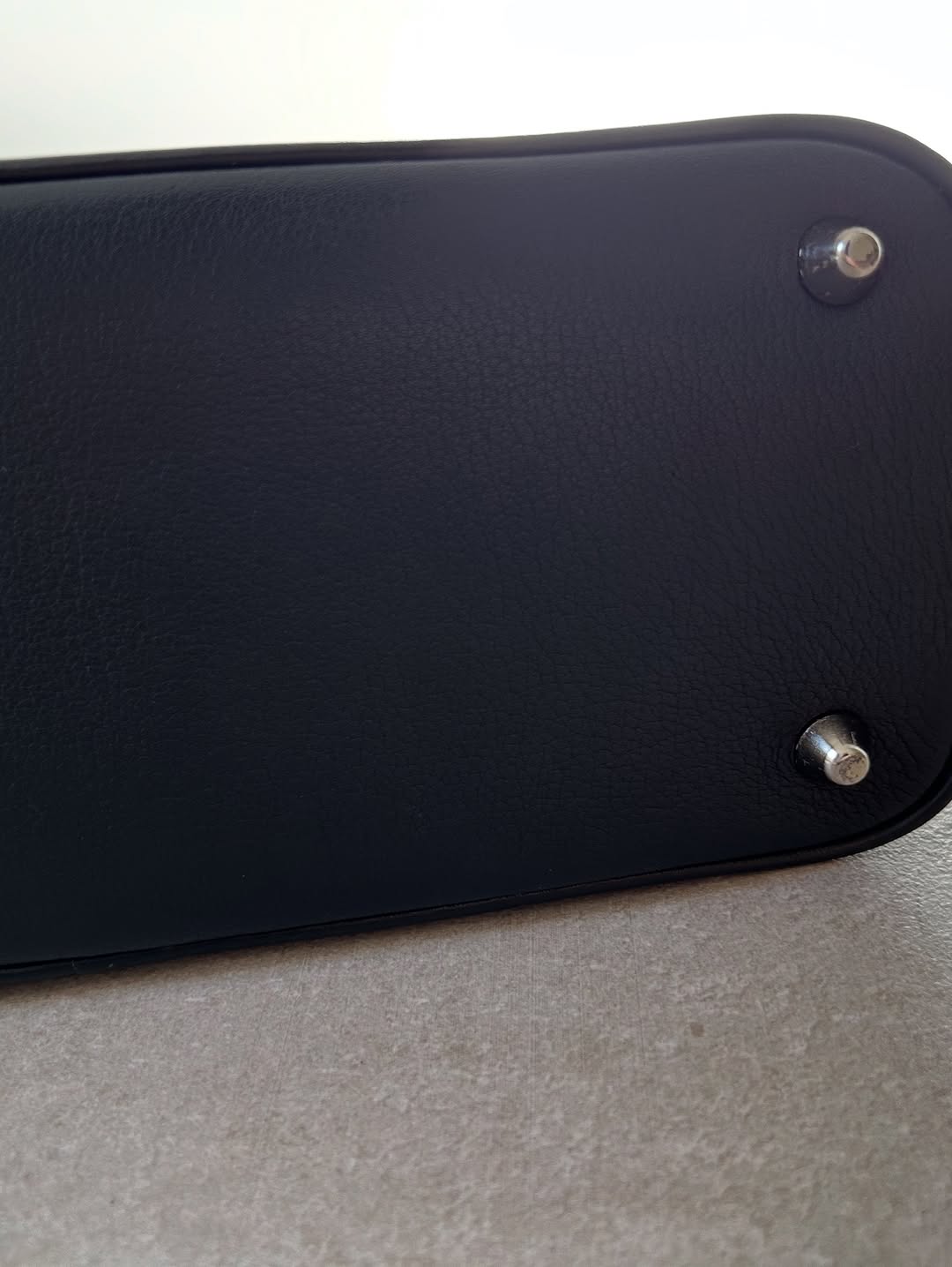 Coach Hamptons Pebbled Soft Black Leather Satchel Bag