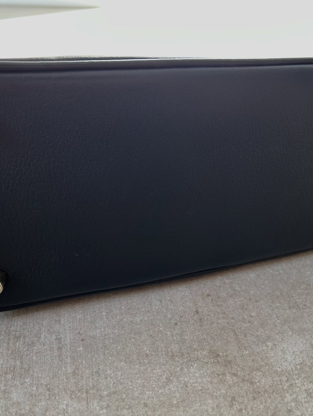 Coach Hamptons Pebbled Soft Black Leather Satchel Bag