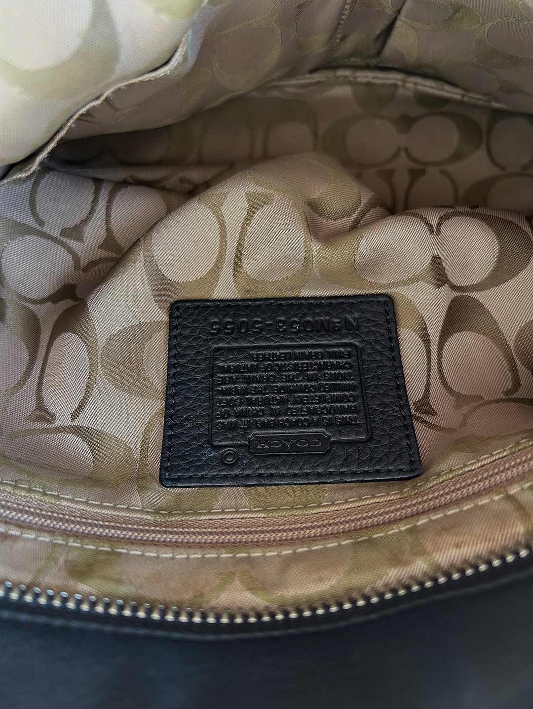 Coach Hamptons Pebbled Soft Black Leather Satchel Bag