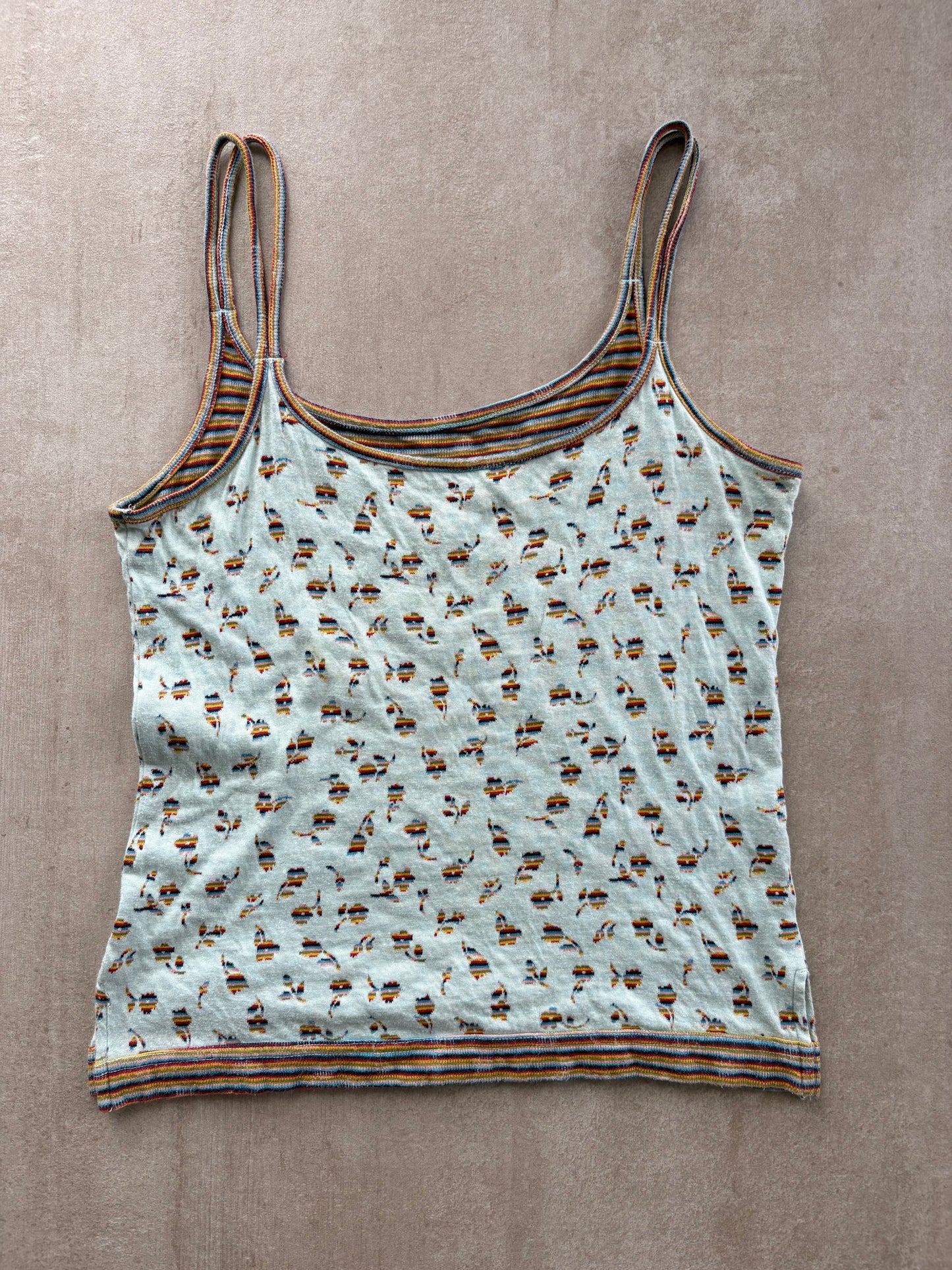 00's Japanese Light Blue Cotton Cami
