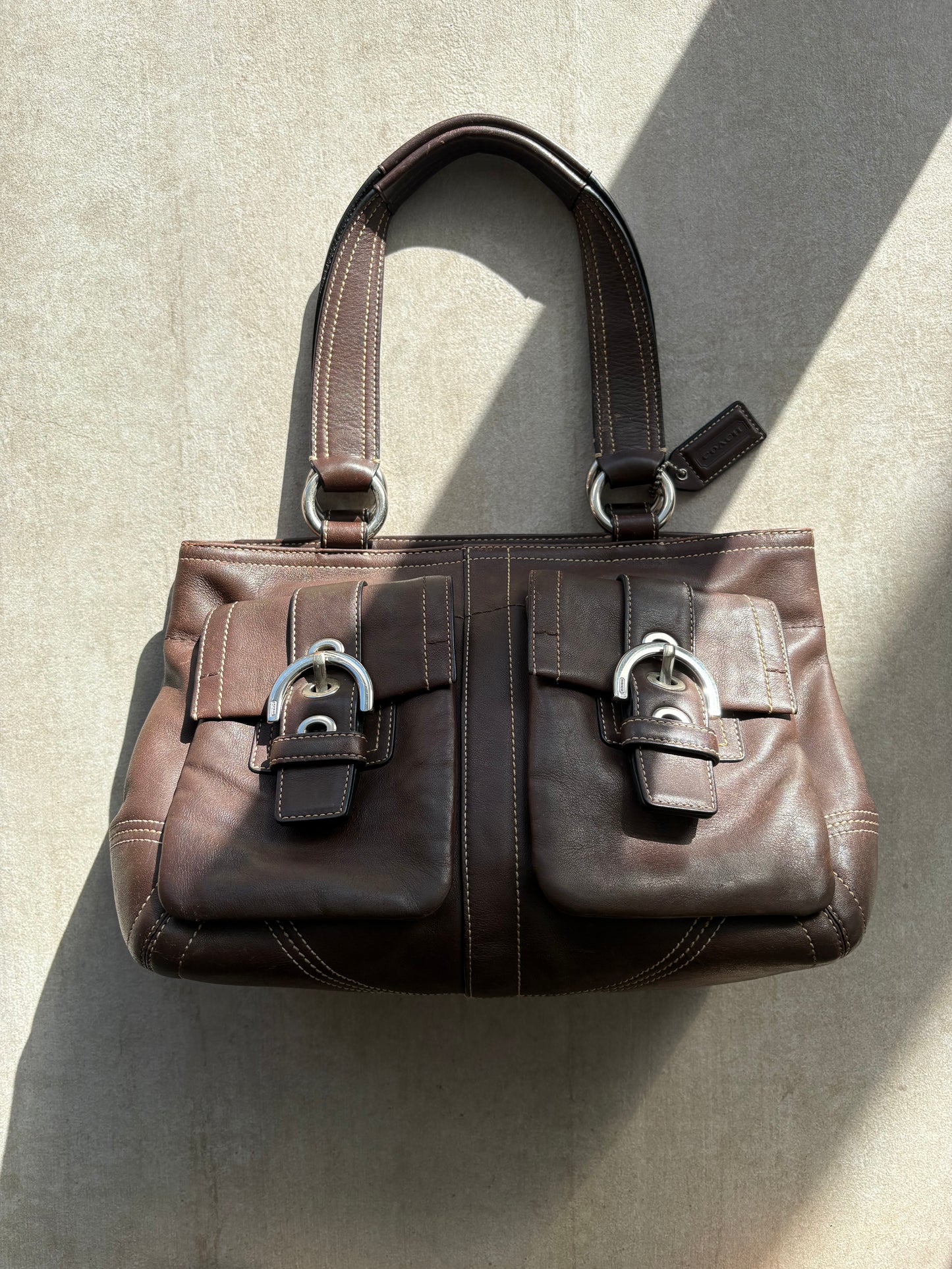 Coach Choc Brown Soho Leather Tote