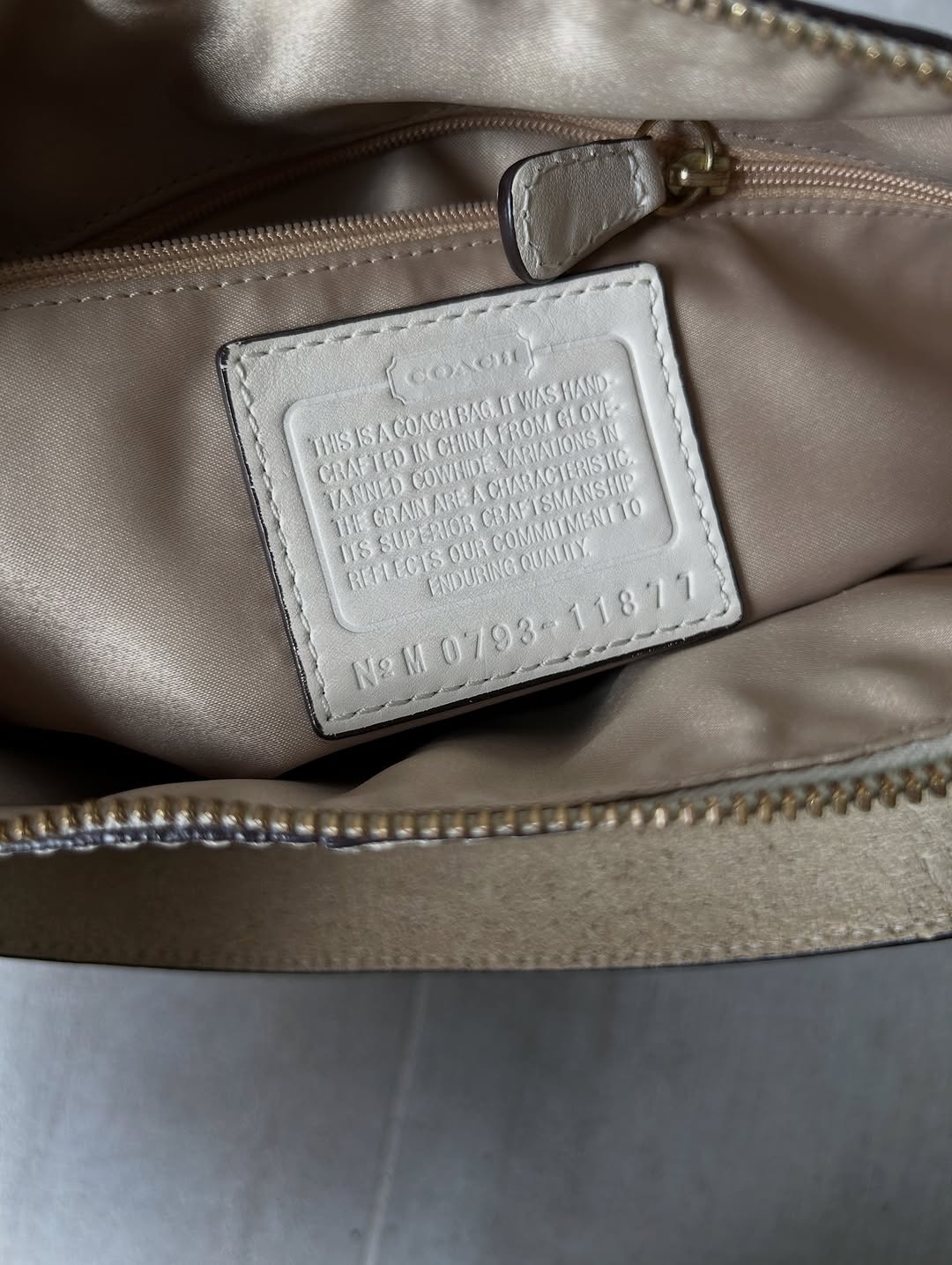 Coach Soho Hobo Bag With White Leather