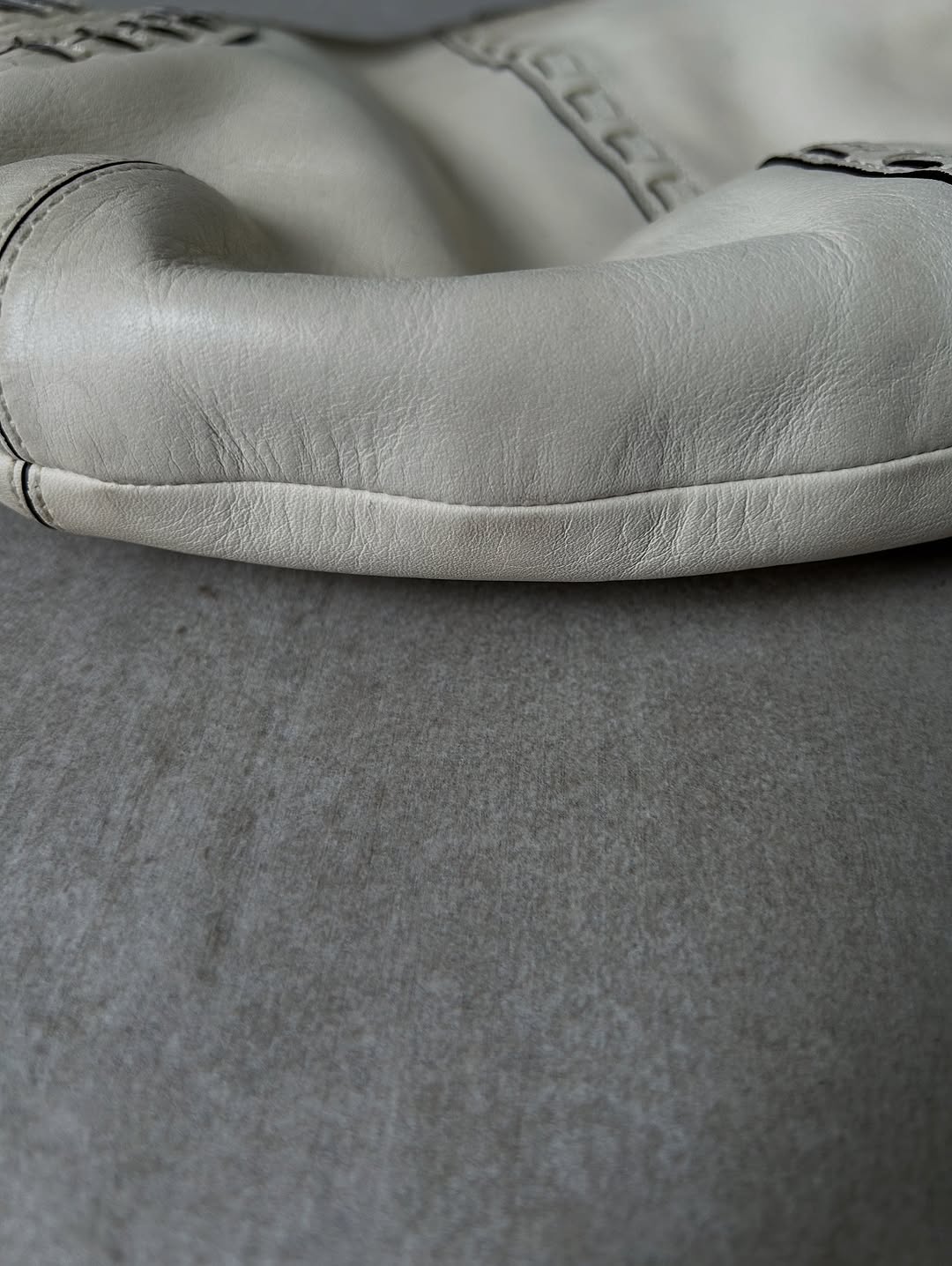 Coach Soho Hobo Bag With White Leather