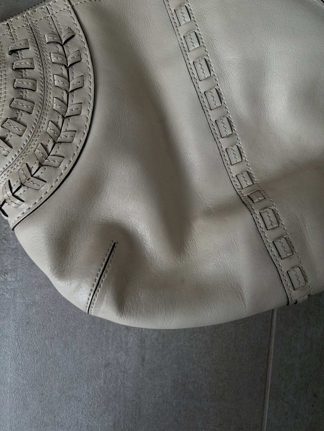 Coach Soho Hobo Bag With White Leather
