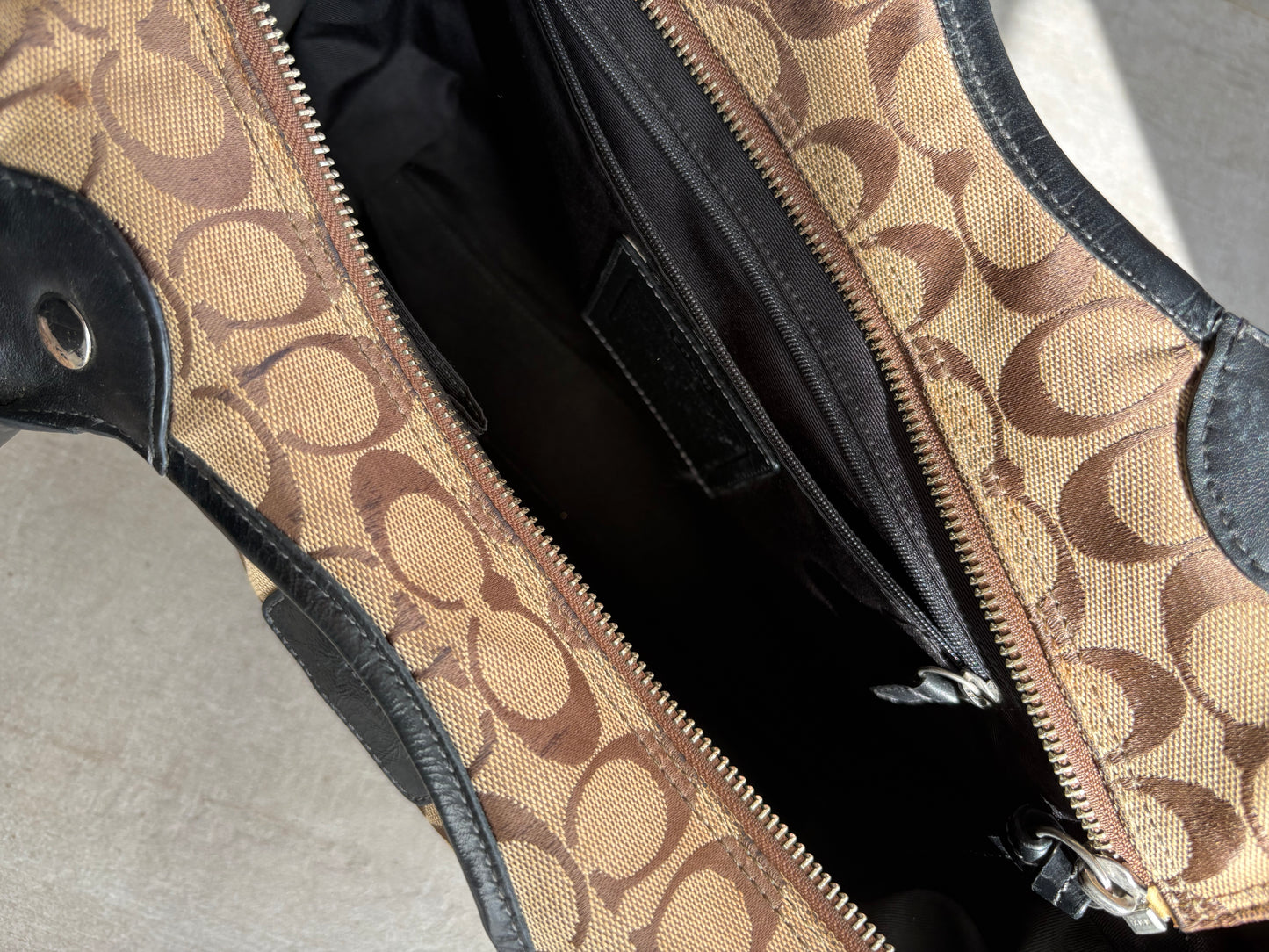Coach Signature C Brown Tote Bag