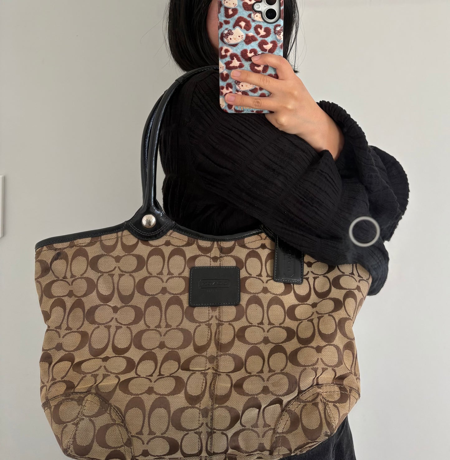 Coach Signature C Brown Tote Bag