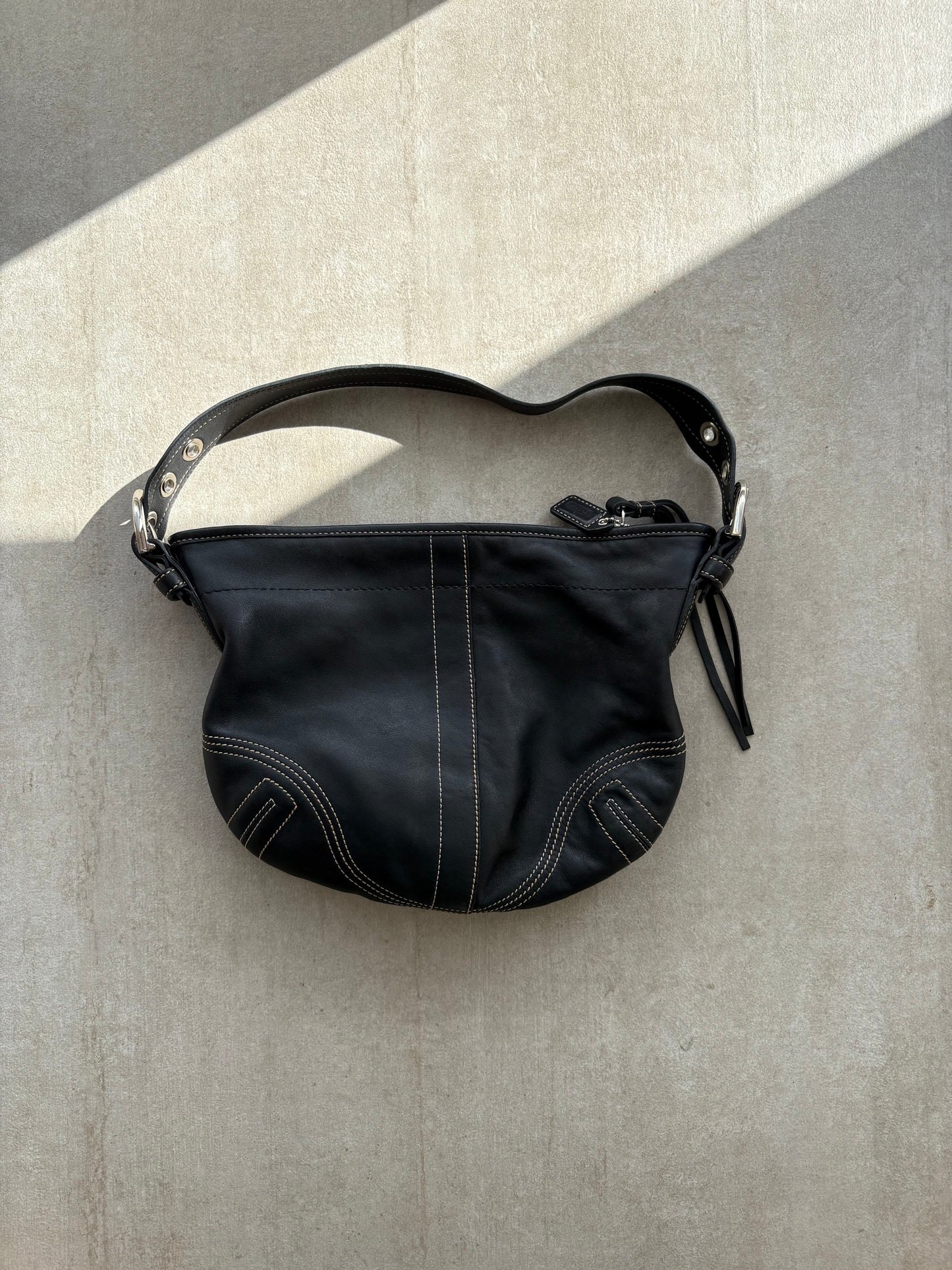 Coach Black Leather Soho Shoulder Bag