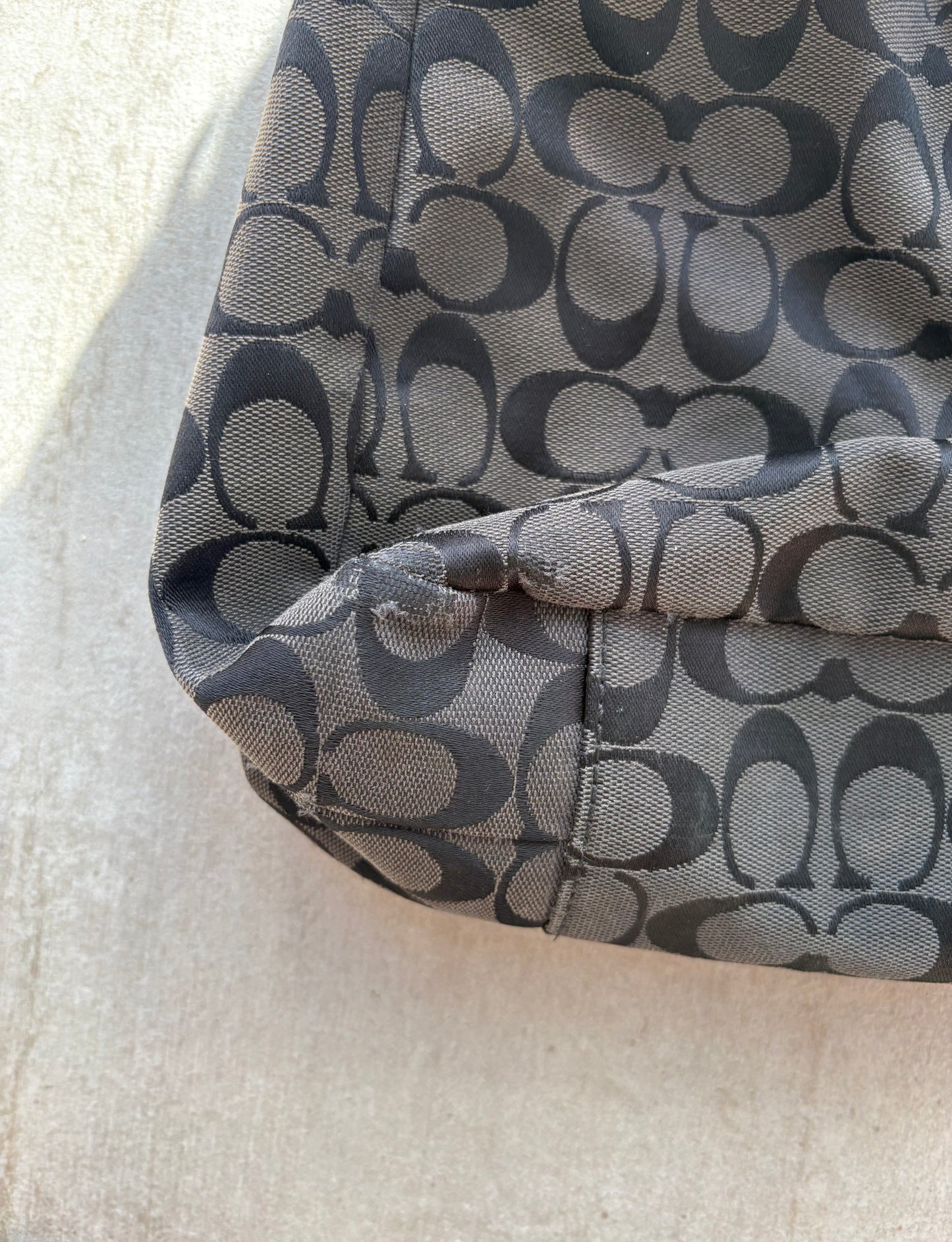 Coach Black Signature Soho Lynn Shoulder Bag *AF