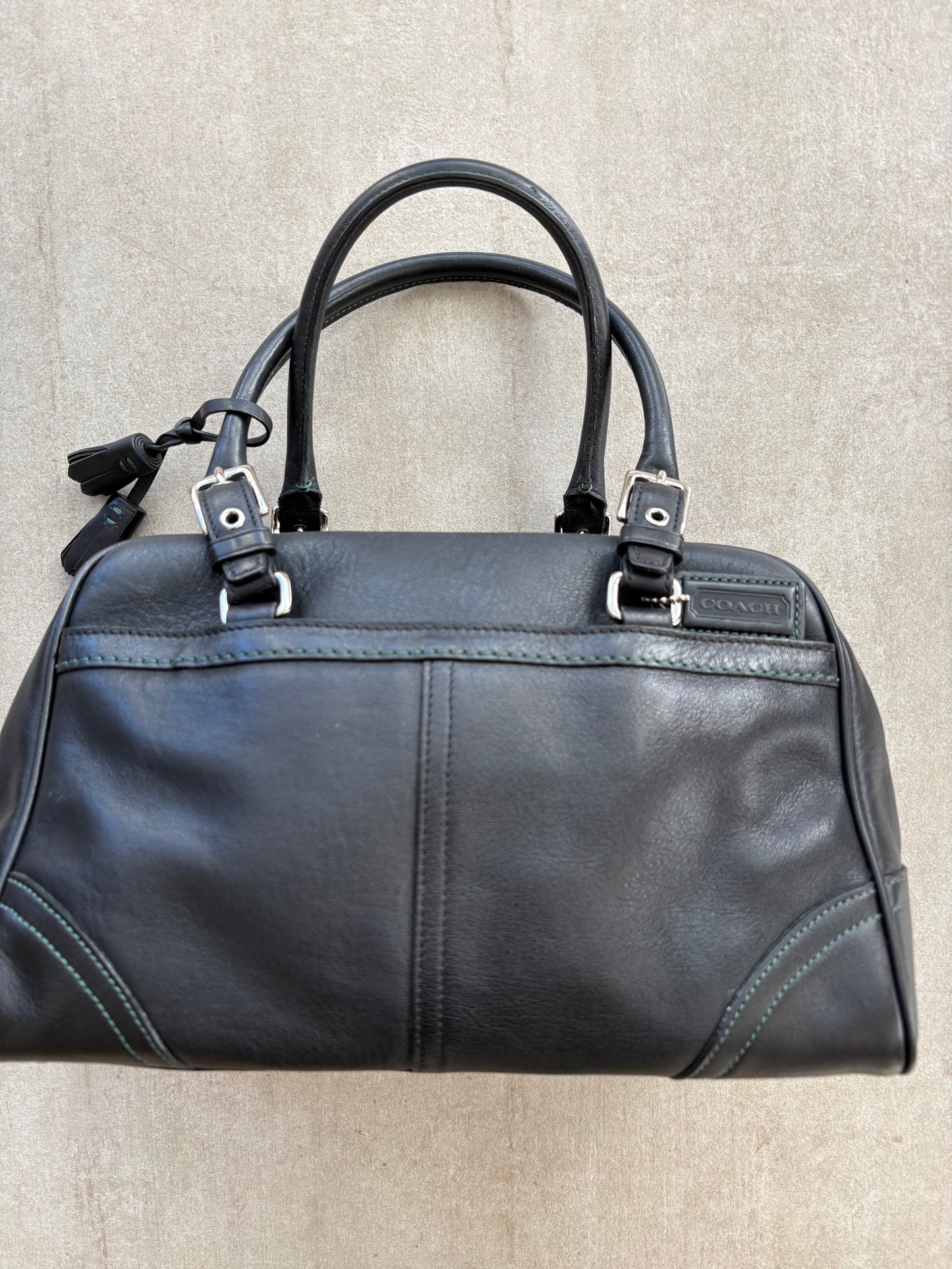 Coach Black Leather Doctor Satchel