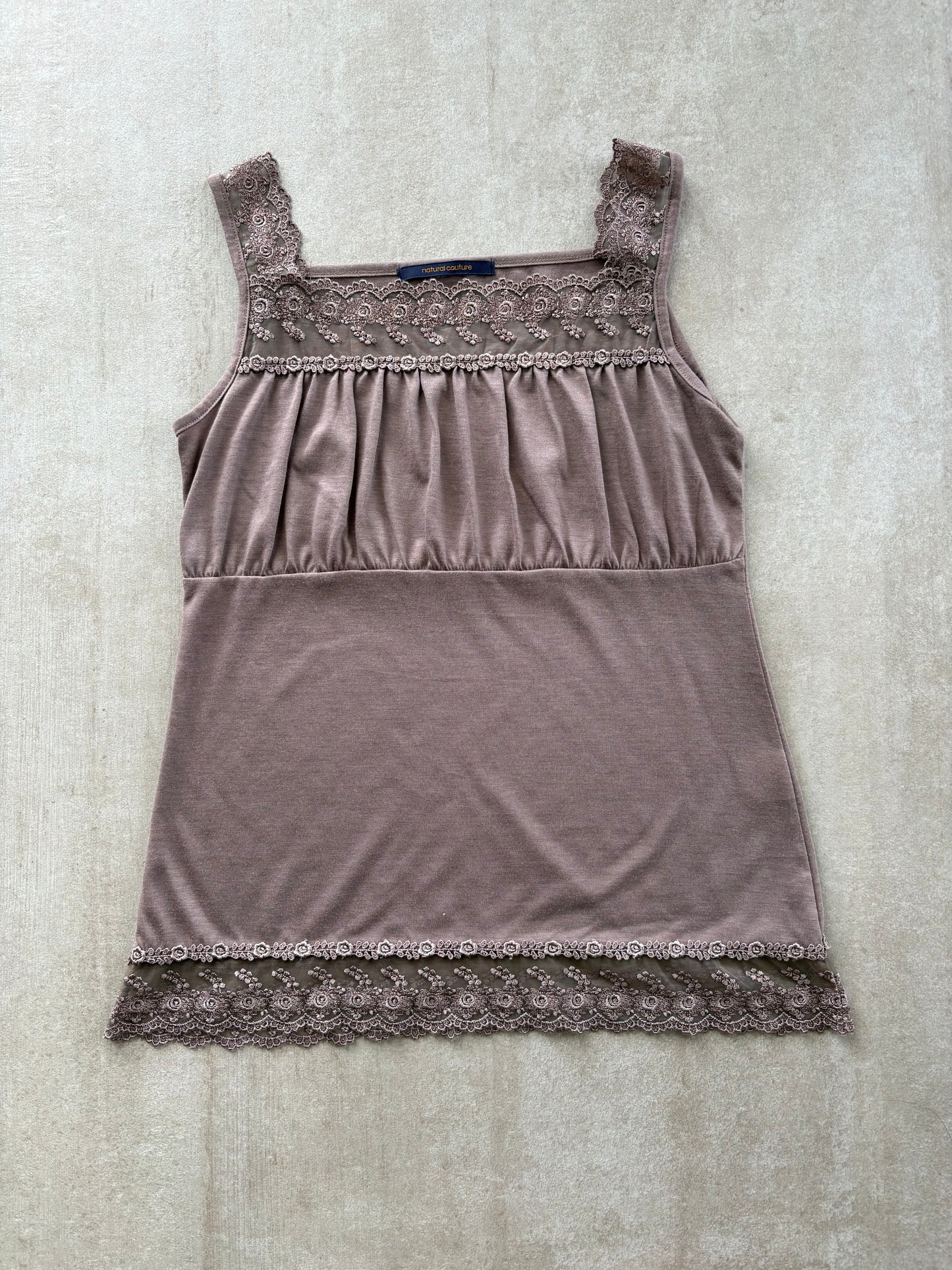 00's Japanese Mauve Babydoll Tank Top
