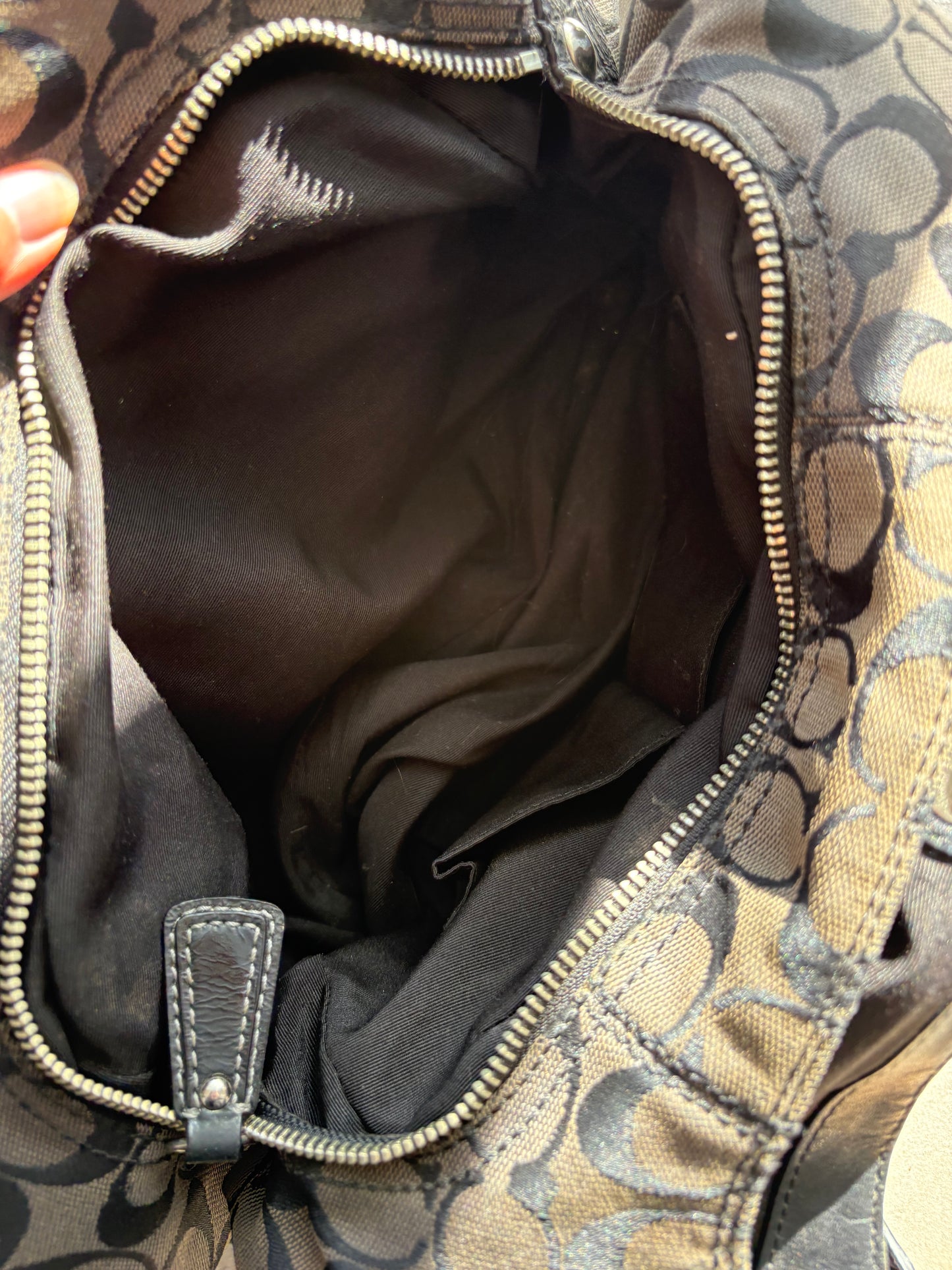 Coach Black Signature Soho Lynn Shoulder Bag *AF