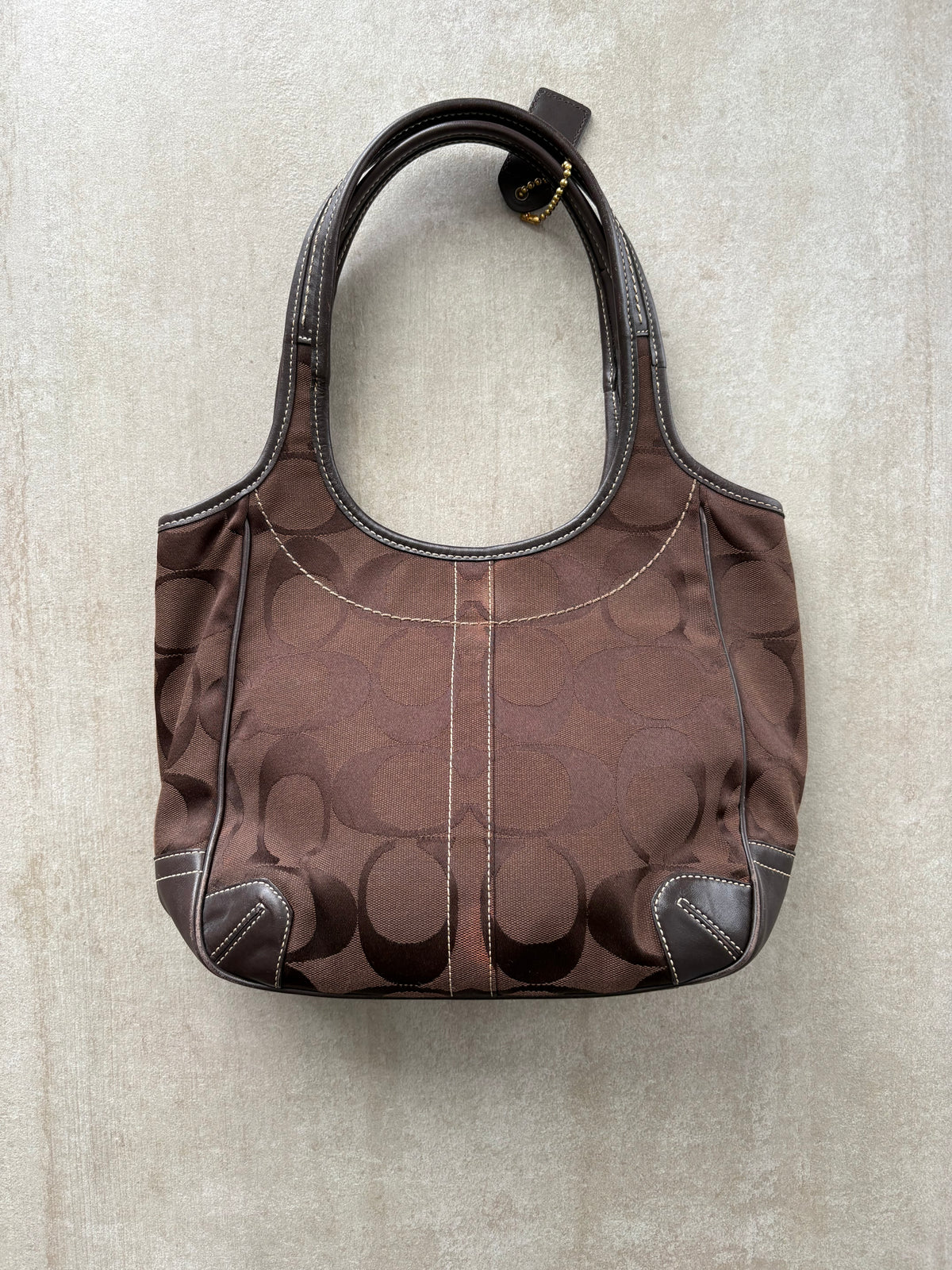 Coach Ergo Signature Tote Bag Choc Brown