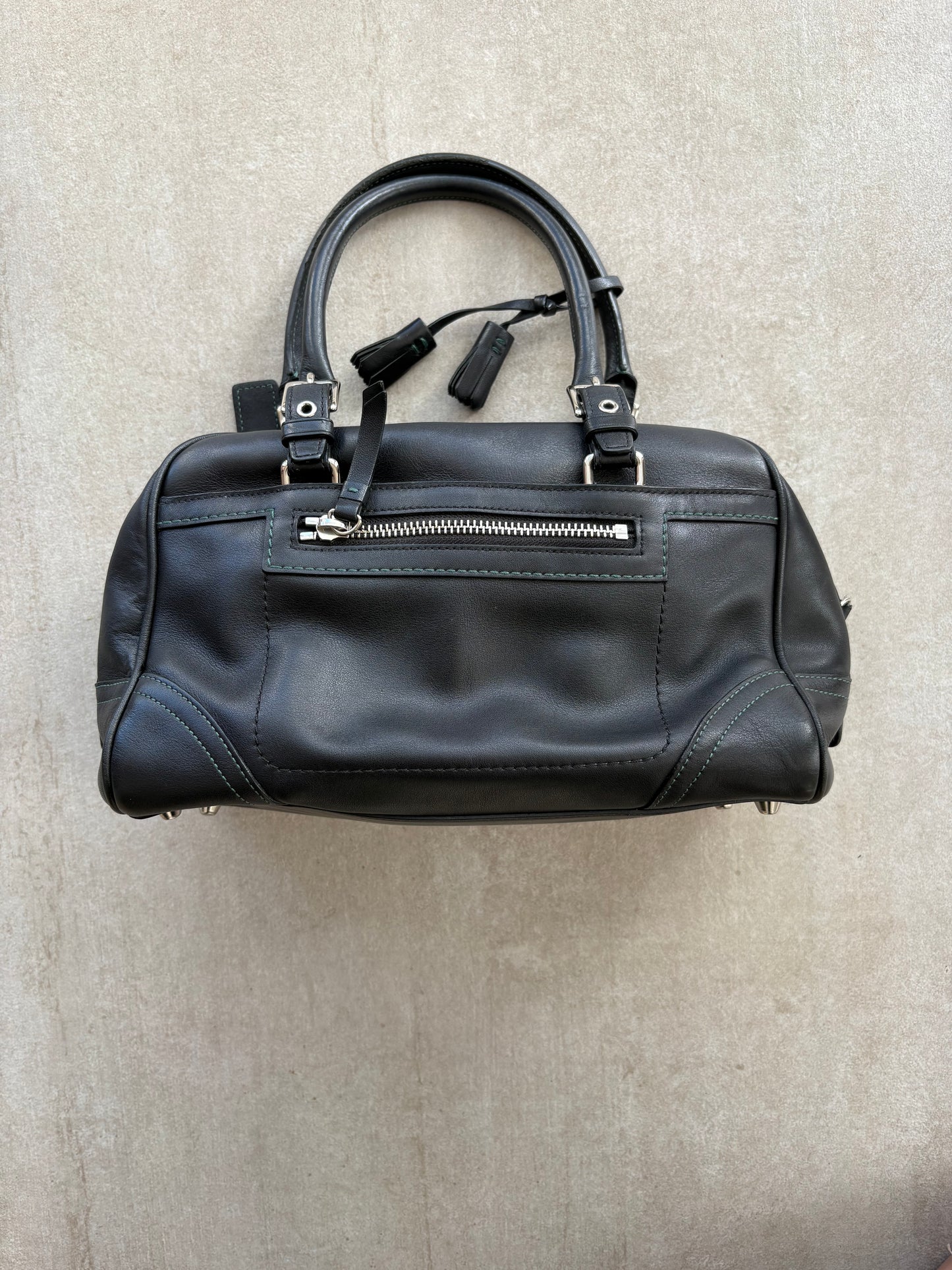 Coach Black Leather Doctor Satchel