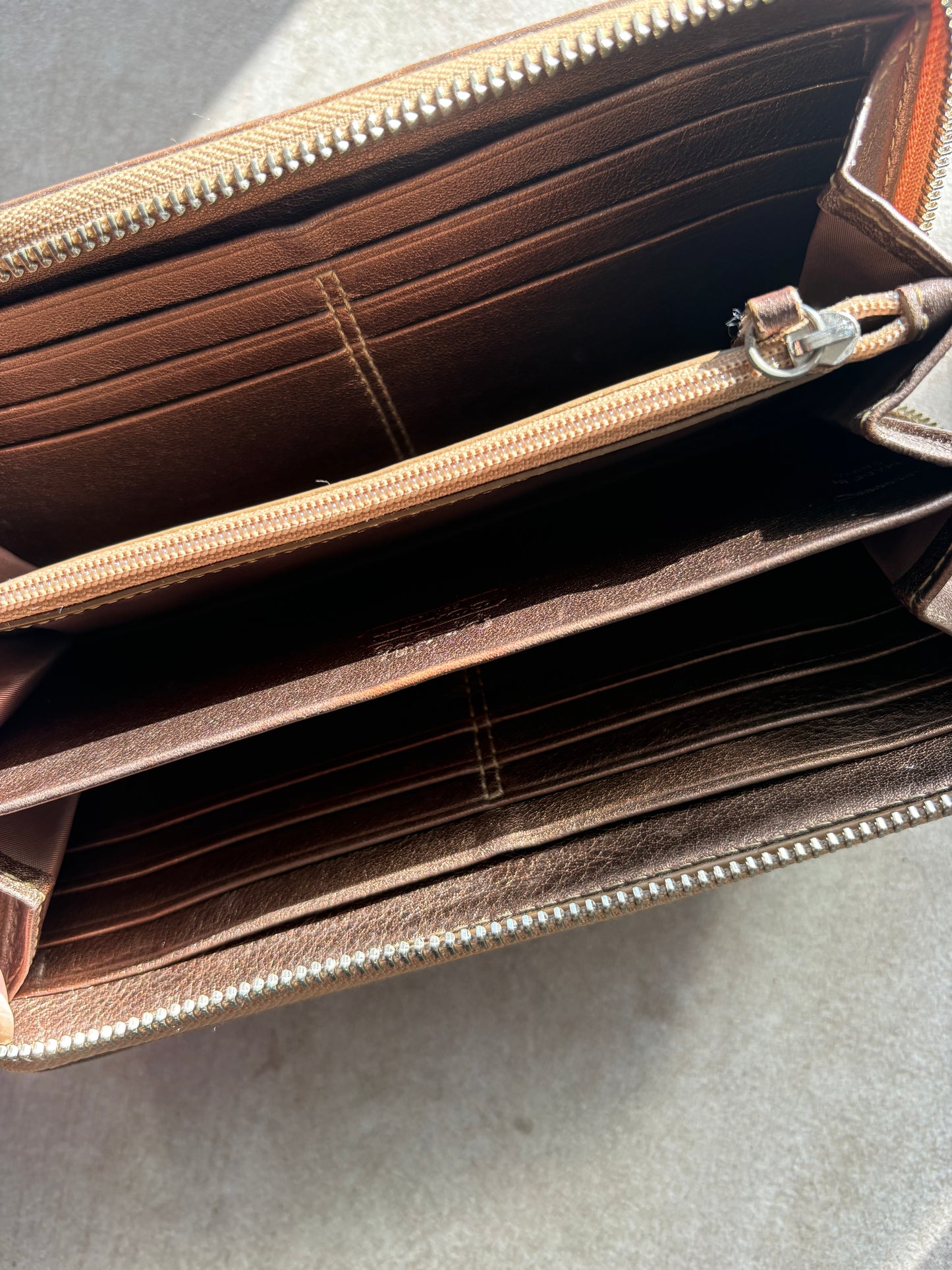 Coach Signature C Tan Wallet