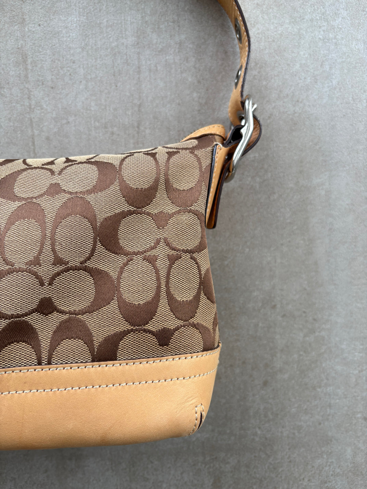 Coach Signature East West Shoulder Bag