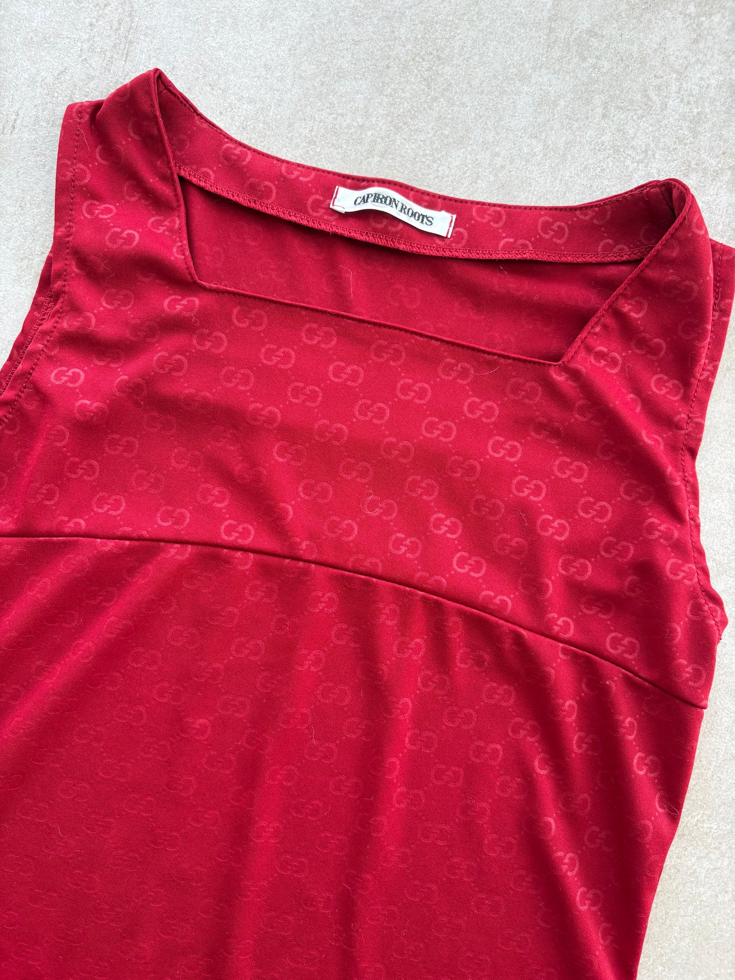 00's Capiron Roots Red Sleeveless Top