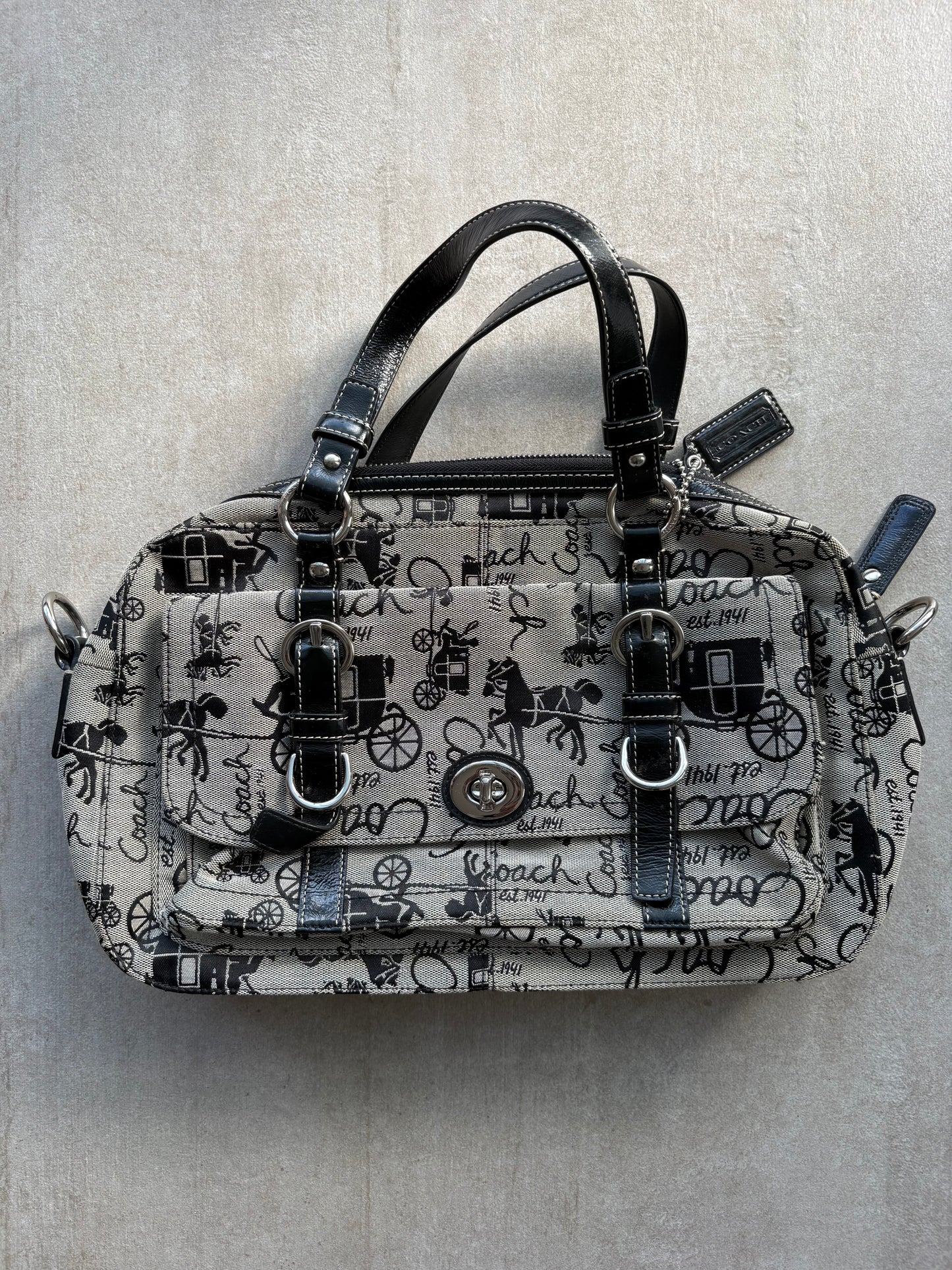 Coach Chelsea Horse and Carriage Satchel Bag
