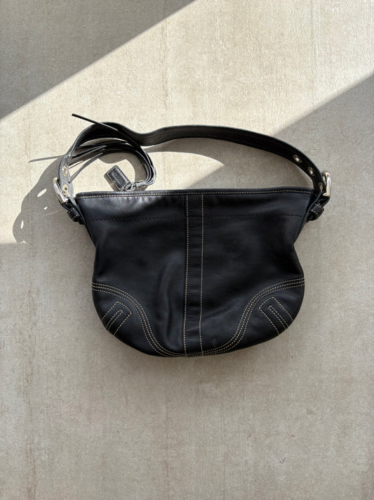 Coach Black Leather Soho Shoulder Bag