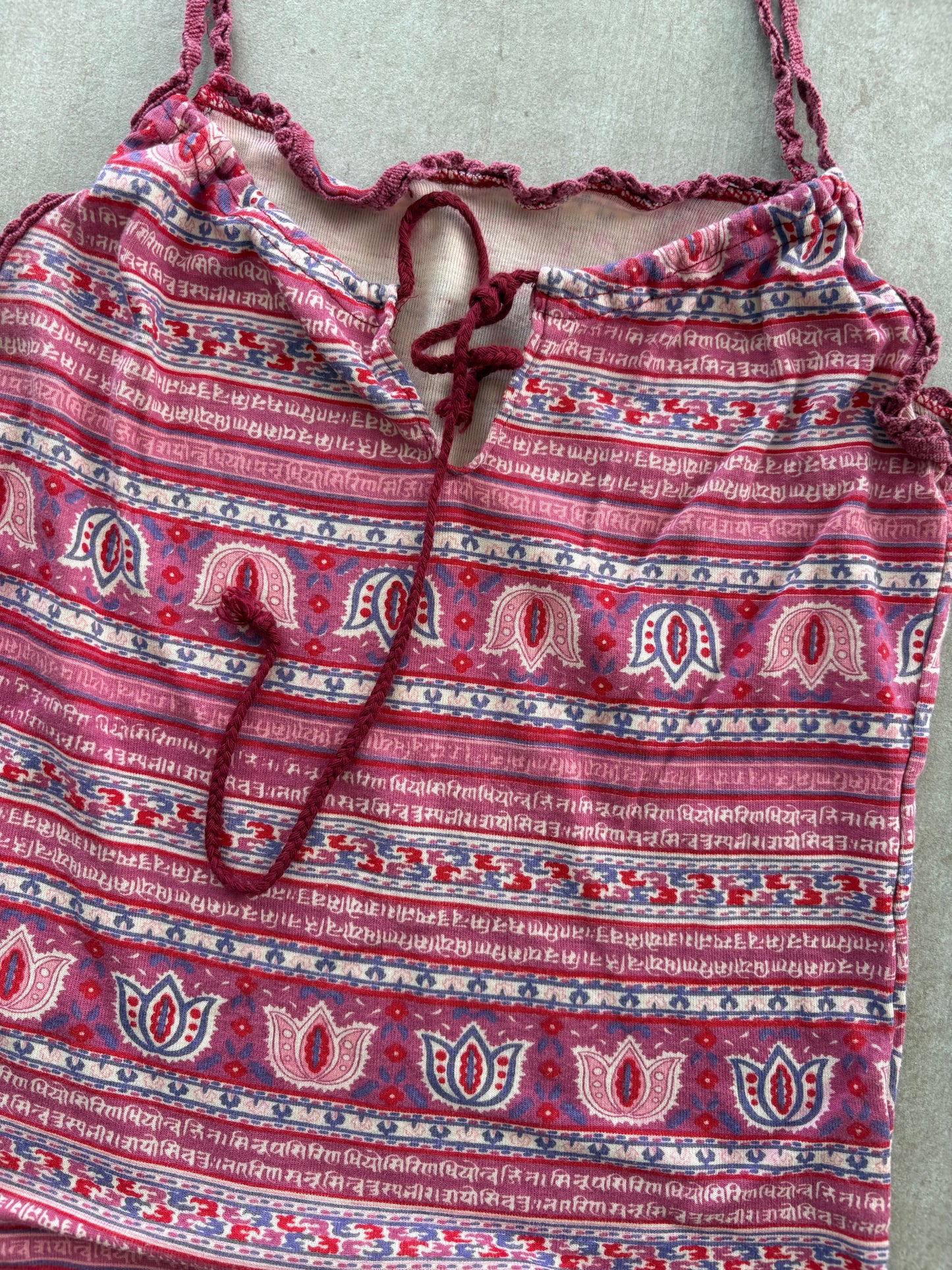 00's Red Stripy Cami